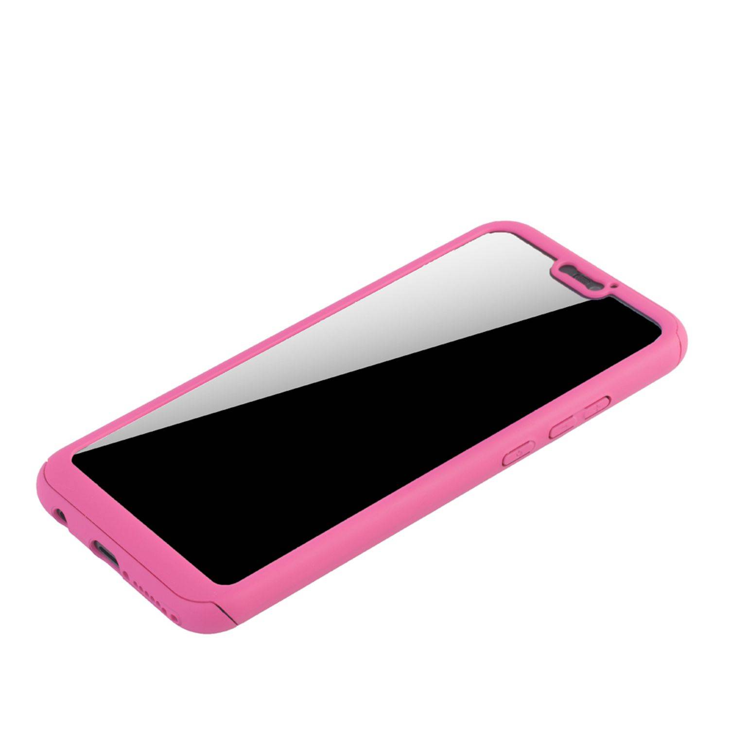 Huawei P20 Lite Handyhülle 360 Grad Schutz Full Cover Rosa