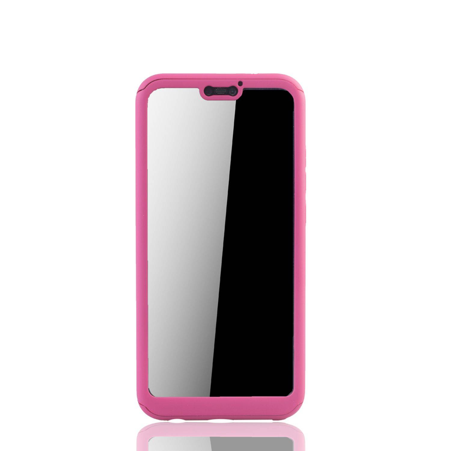 Huawei P20 Lite Handyhülle 360 Grad Schutz Full Cover Rosa