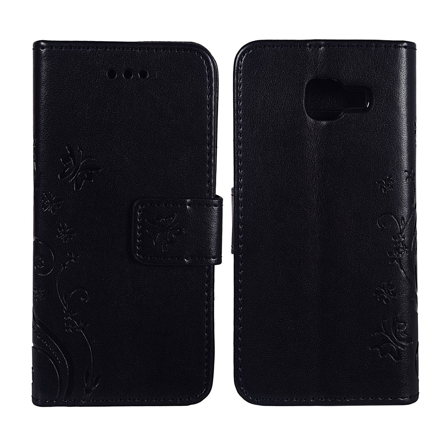 Samsung Galaxy A3 (2016) Handyhülle Bookcover Schwarz