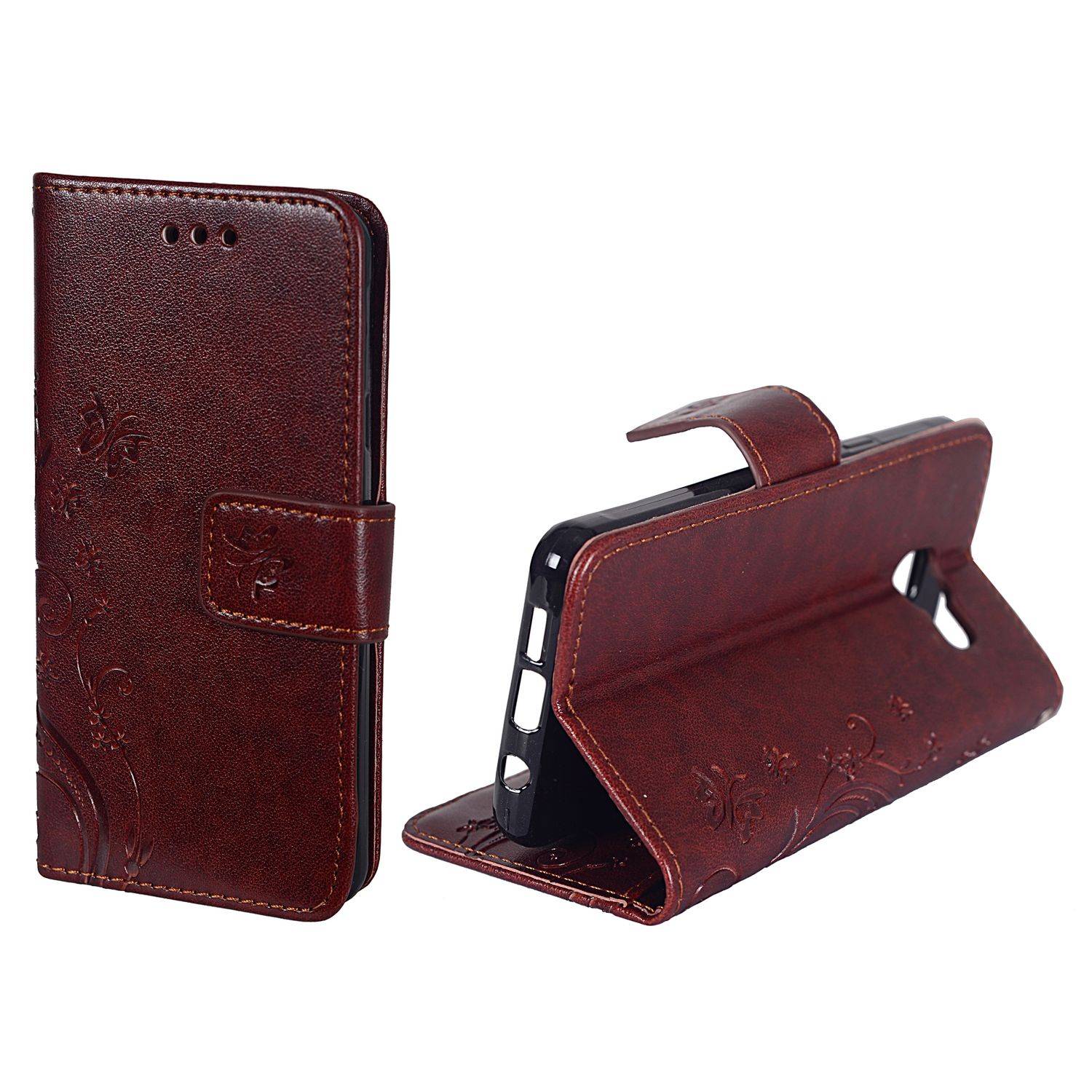 Samsung Galaxy A3 (2016) Handyhülle Bookcover Braun