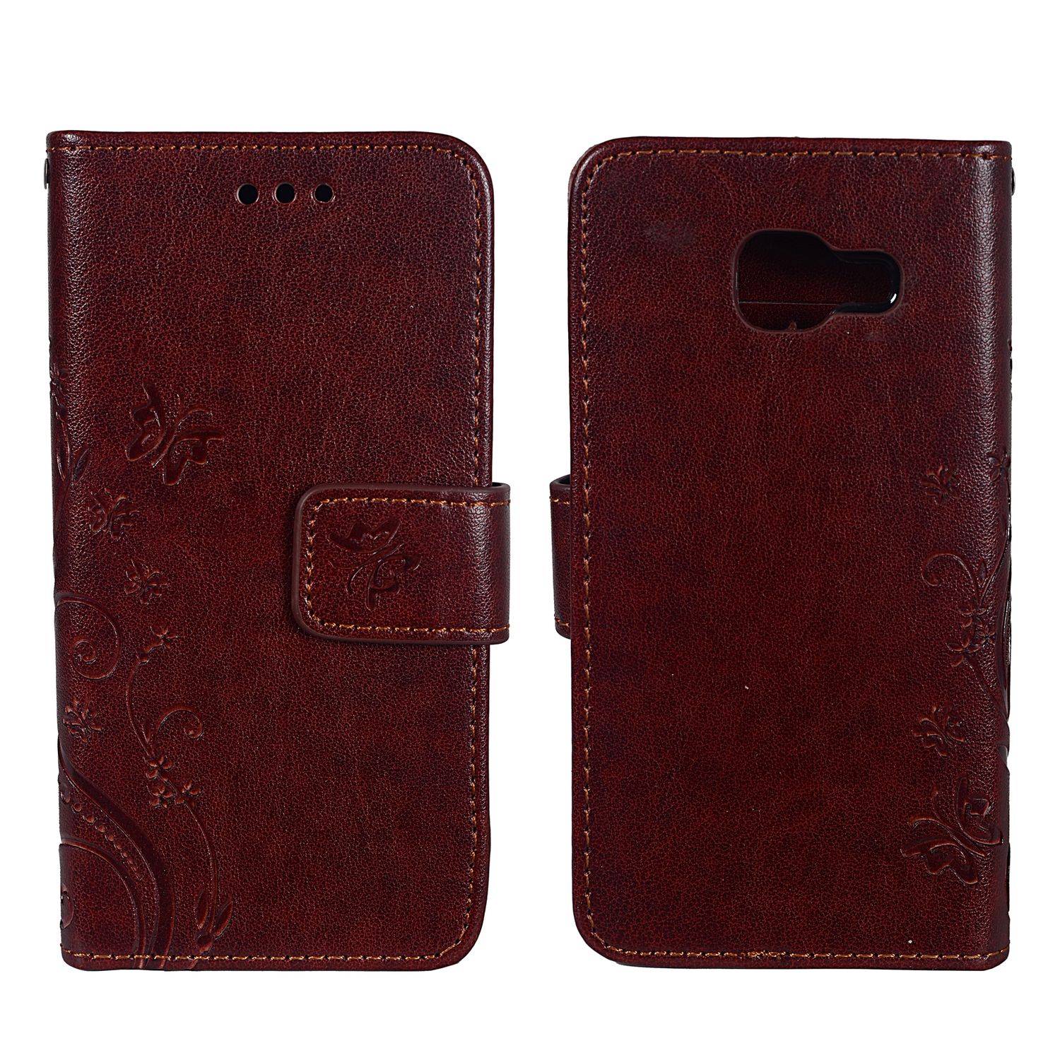 Samsung Galaxy A3 (2016) Handyhülle Bookcover Braun