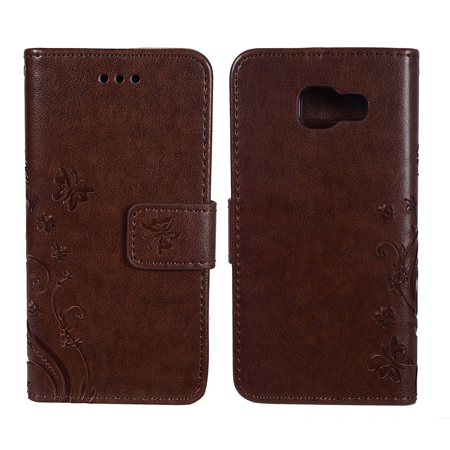 Samsung Galaxy A3 (2016) Handyhülle Bookcover Braun