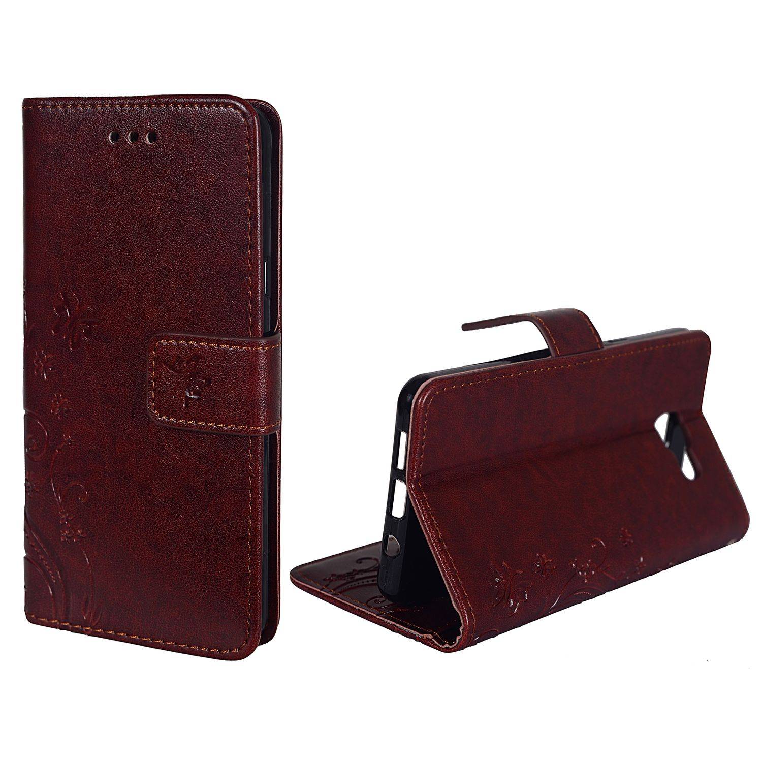 Samsung Galaxy A5 (2016) Handyhülle Bookcover Braun