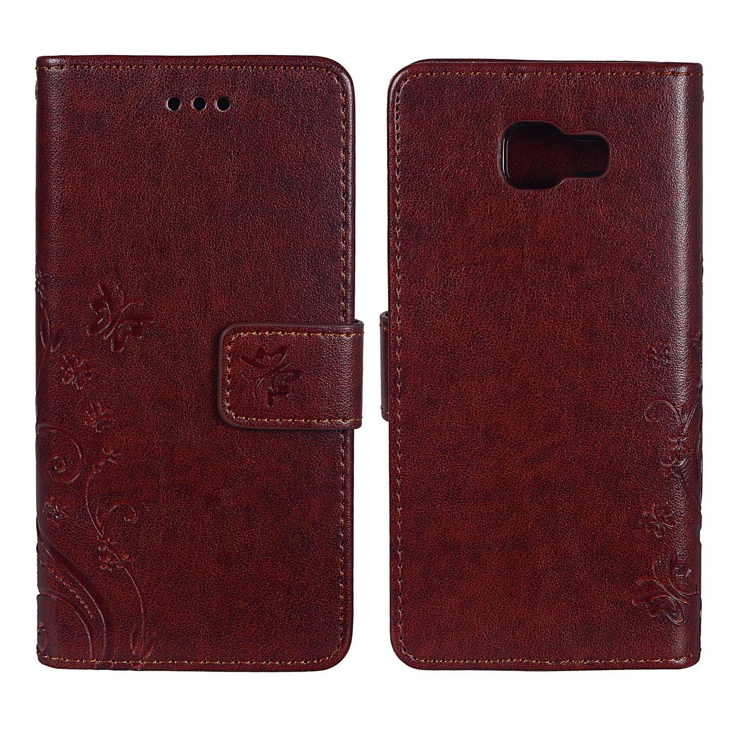 Samsung Galaxy A5 (2016) Handyhülle Bookcover Braun
