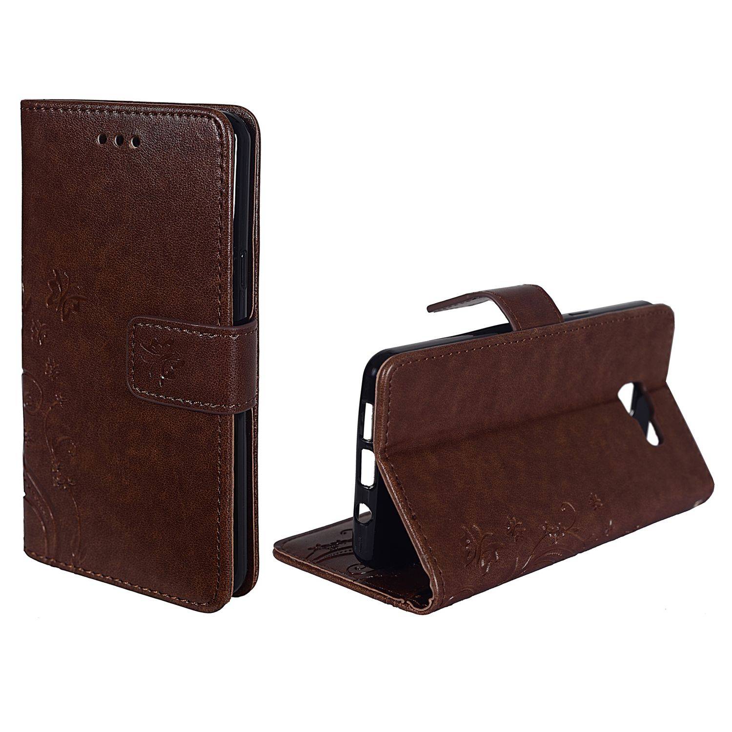 Samsung Galaxy A5 (2016) Handyhülle Bookcover Braun