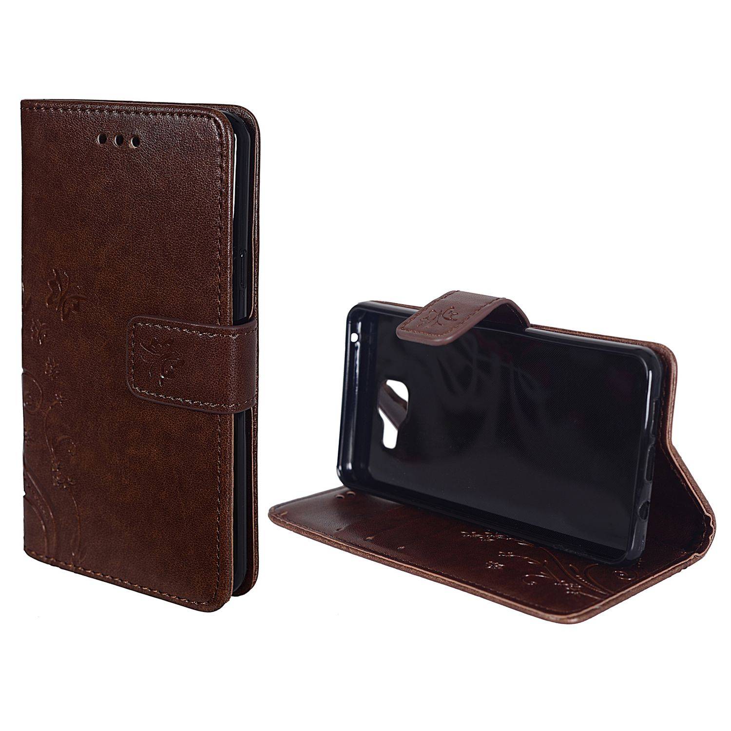 Samsung Galaxy A5 (2016) Handyhülle Bookcover Braun