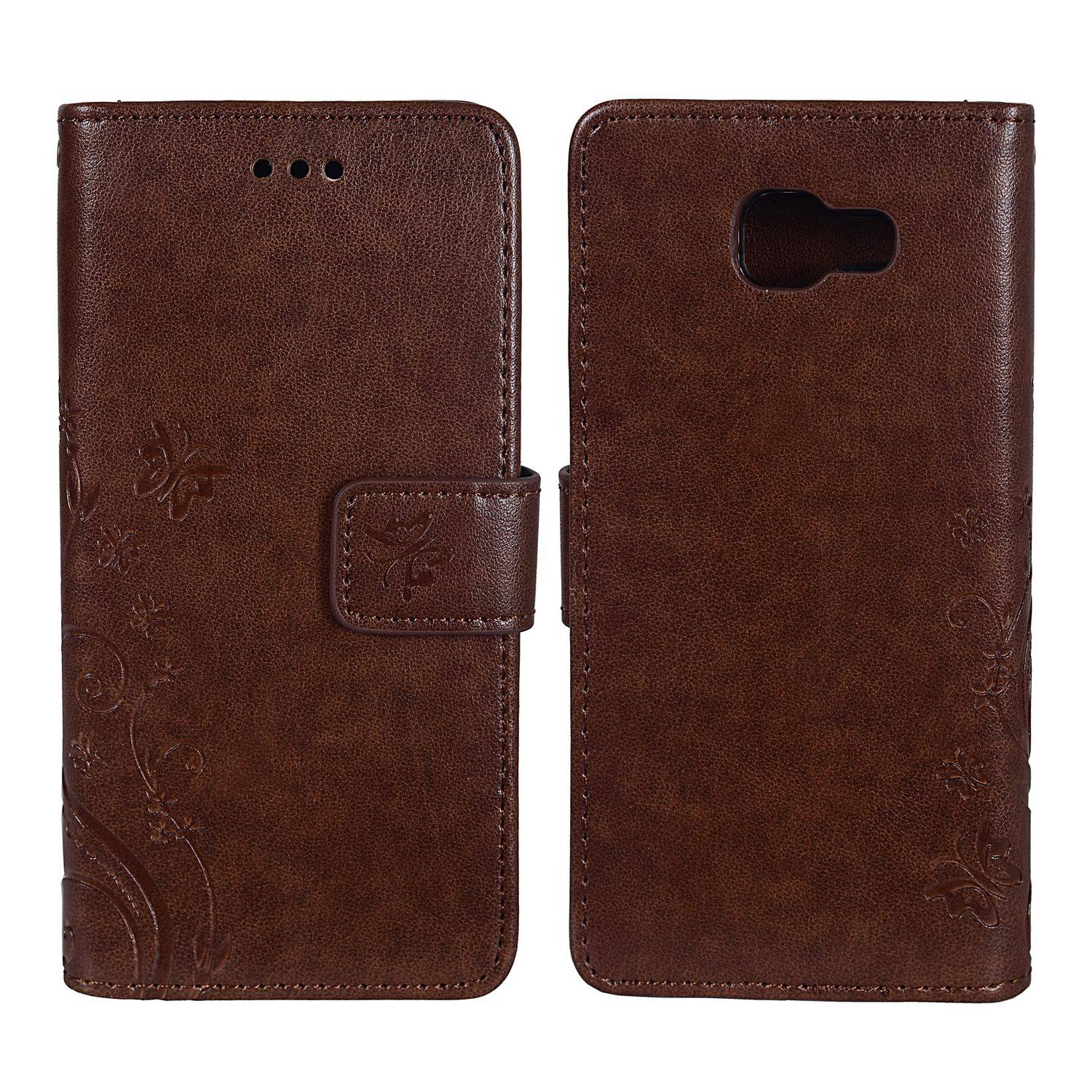 Samsung Galaxy A5 (2016) Handyhülle Bookcover Braun