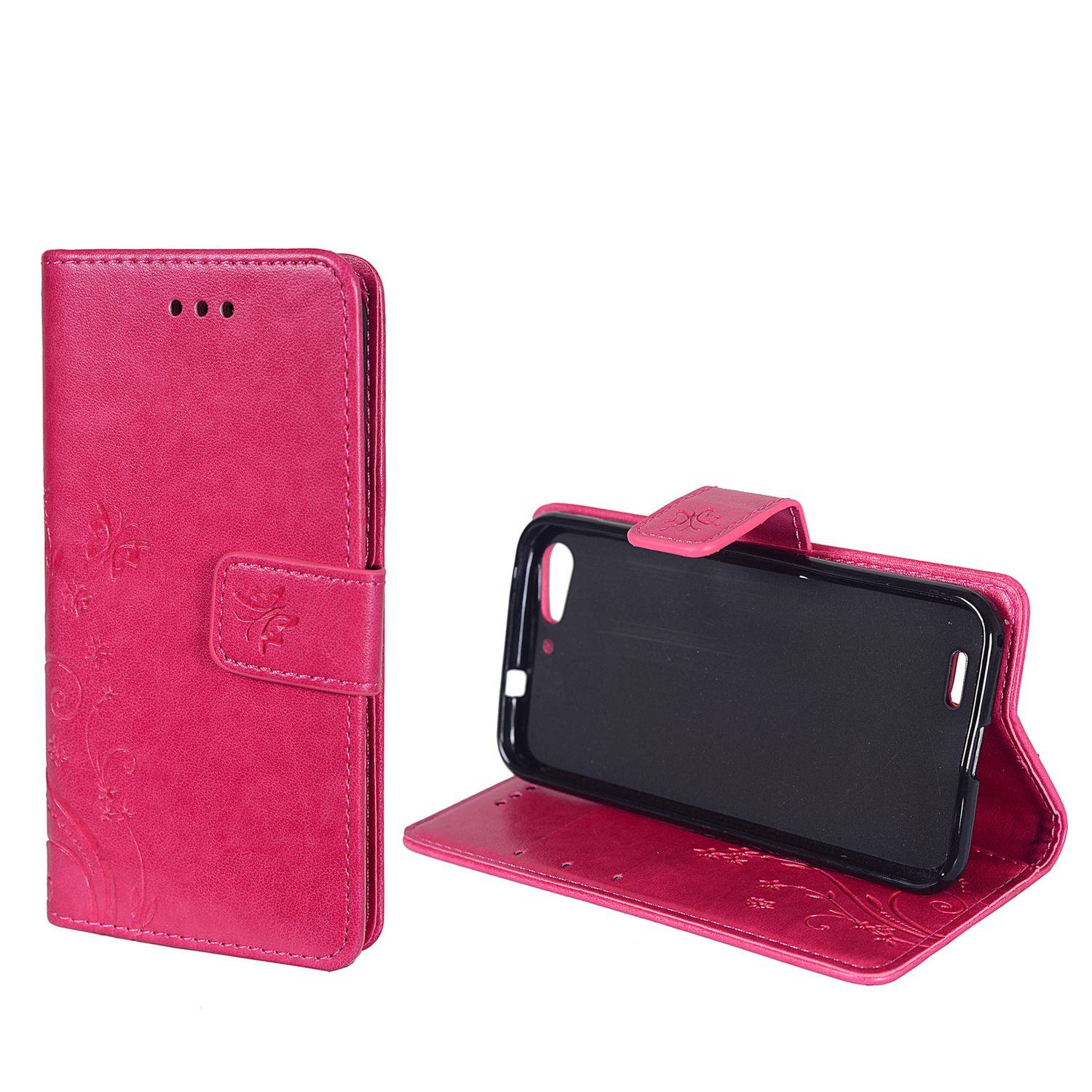 ZTE Blade V6 Handyhülle Bookcover Rosa