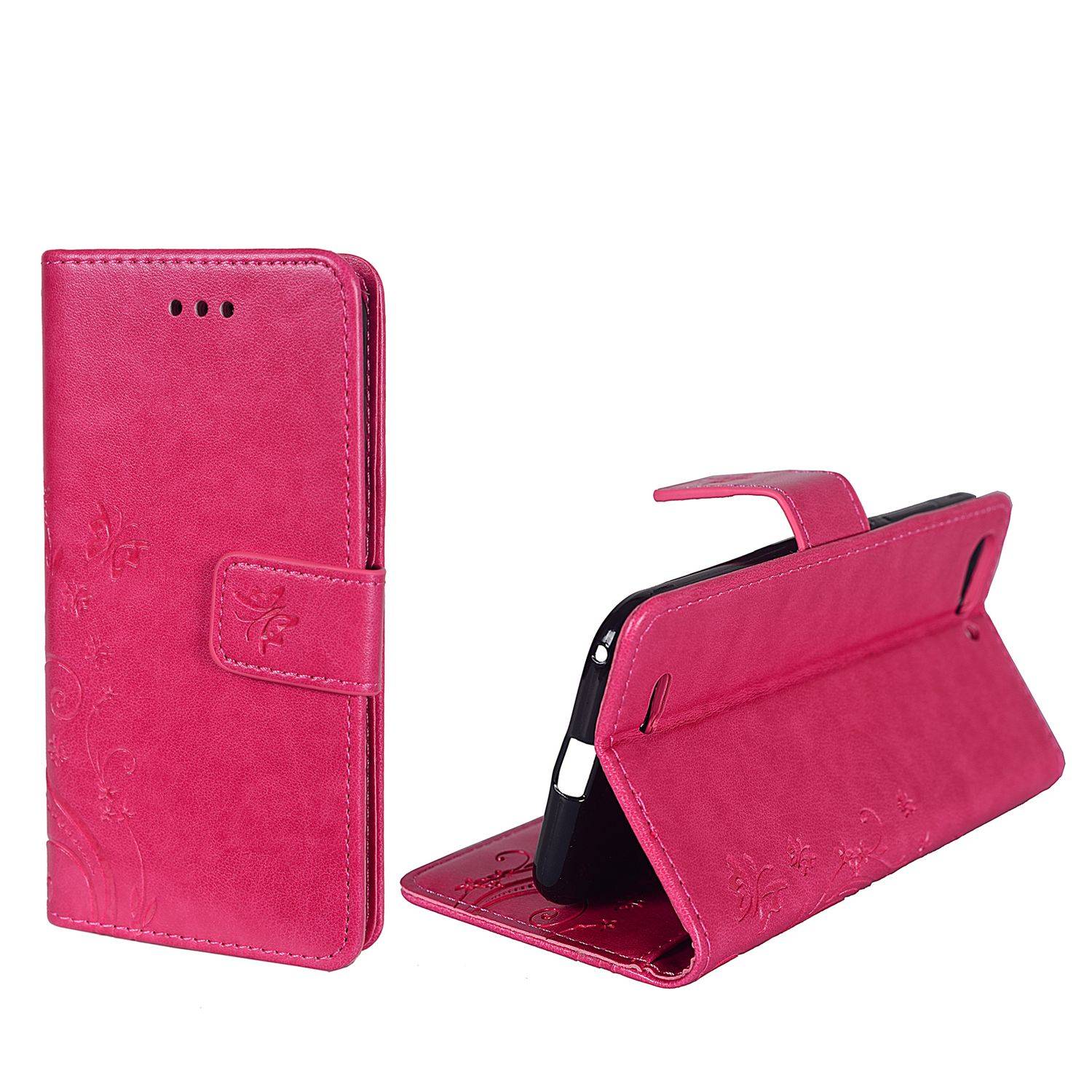 ZTE Blade V6 Handyhülle Bookcover Rosa