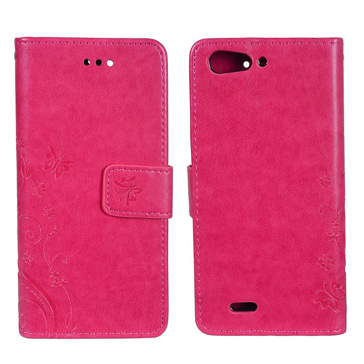 ZTE Blade V6 Handyhülle Bookcover Rosa