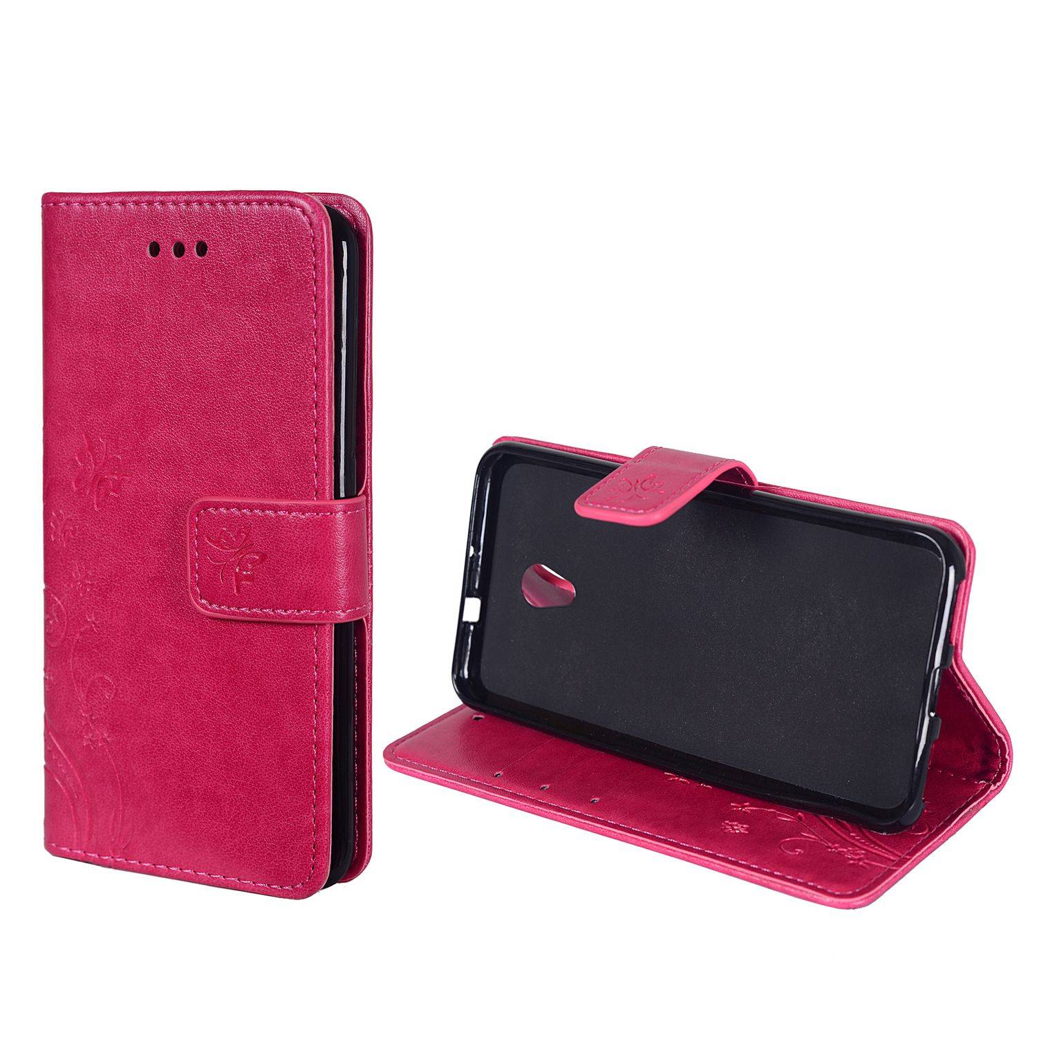 ZTE Blade V7 Handyhülle Bookcover Rosa
