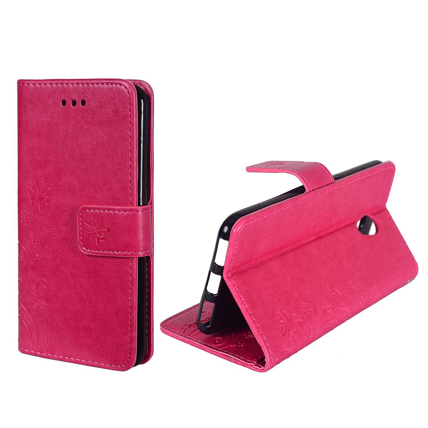 ZTE Blade V7 Handyhülle Bookcover Rosa