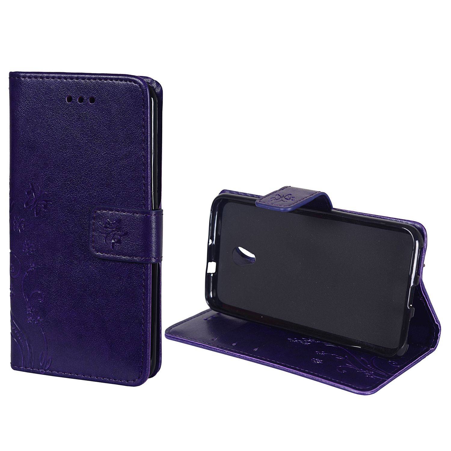 ZTE Blade V7 Handyhülle Bookcover Violett