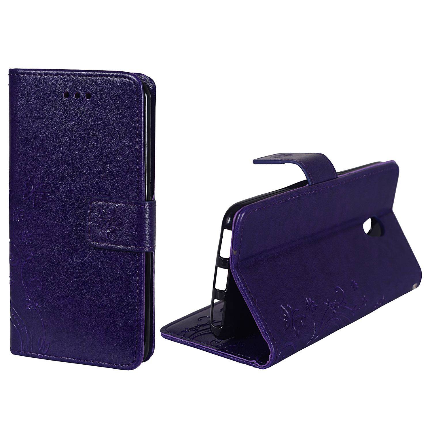 ZTE Blade V7 Handyhülle Bookcover Violett