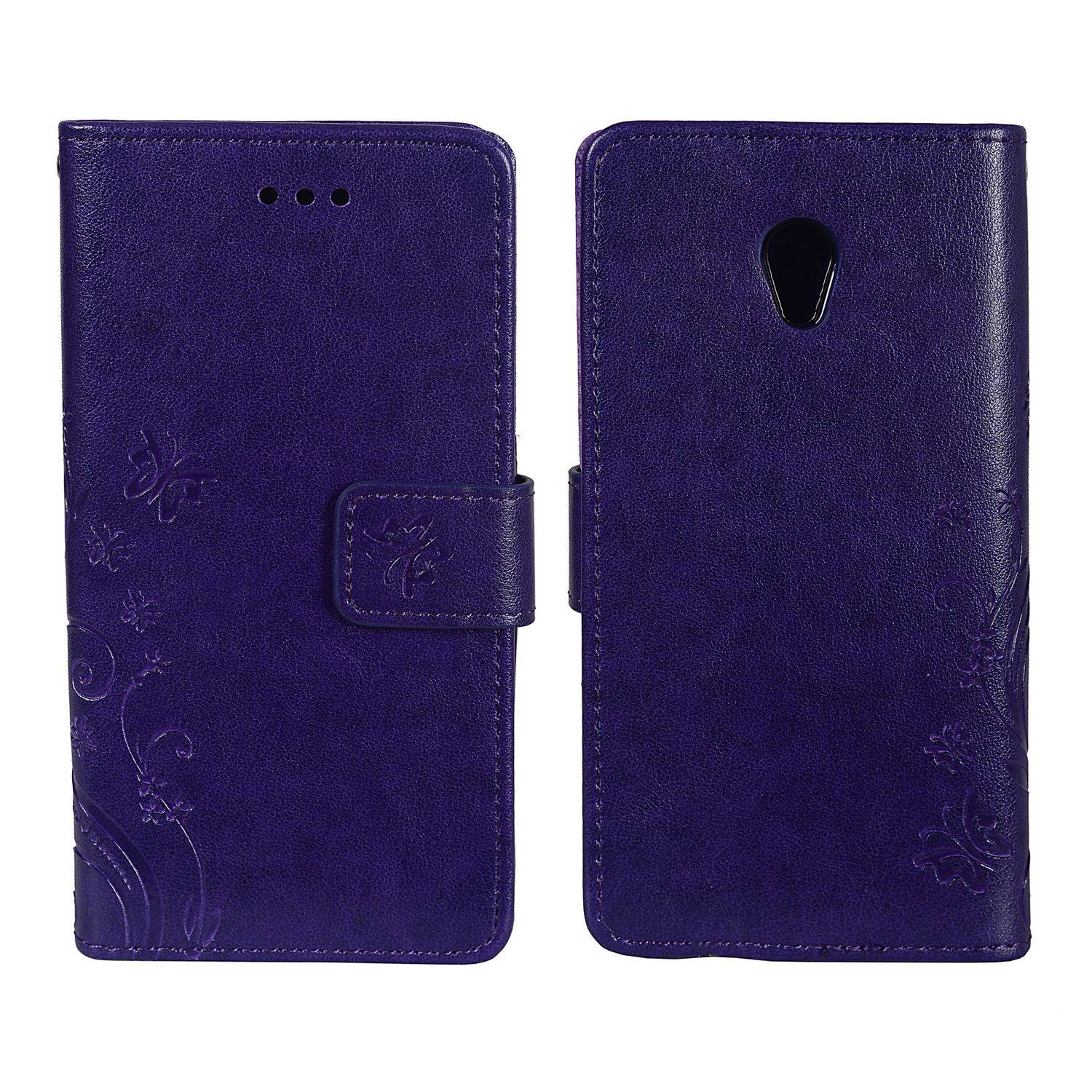ZTE Blade V7 Handyhülle Bookcover Violett