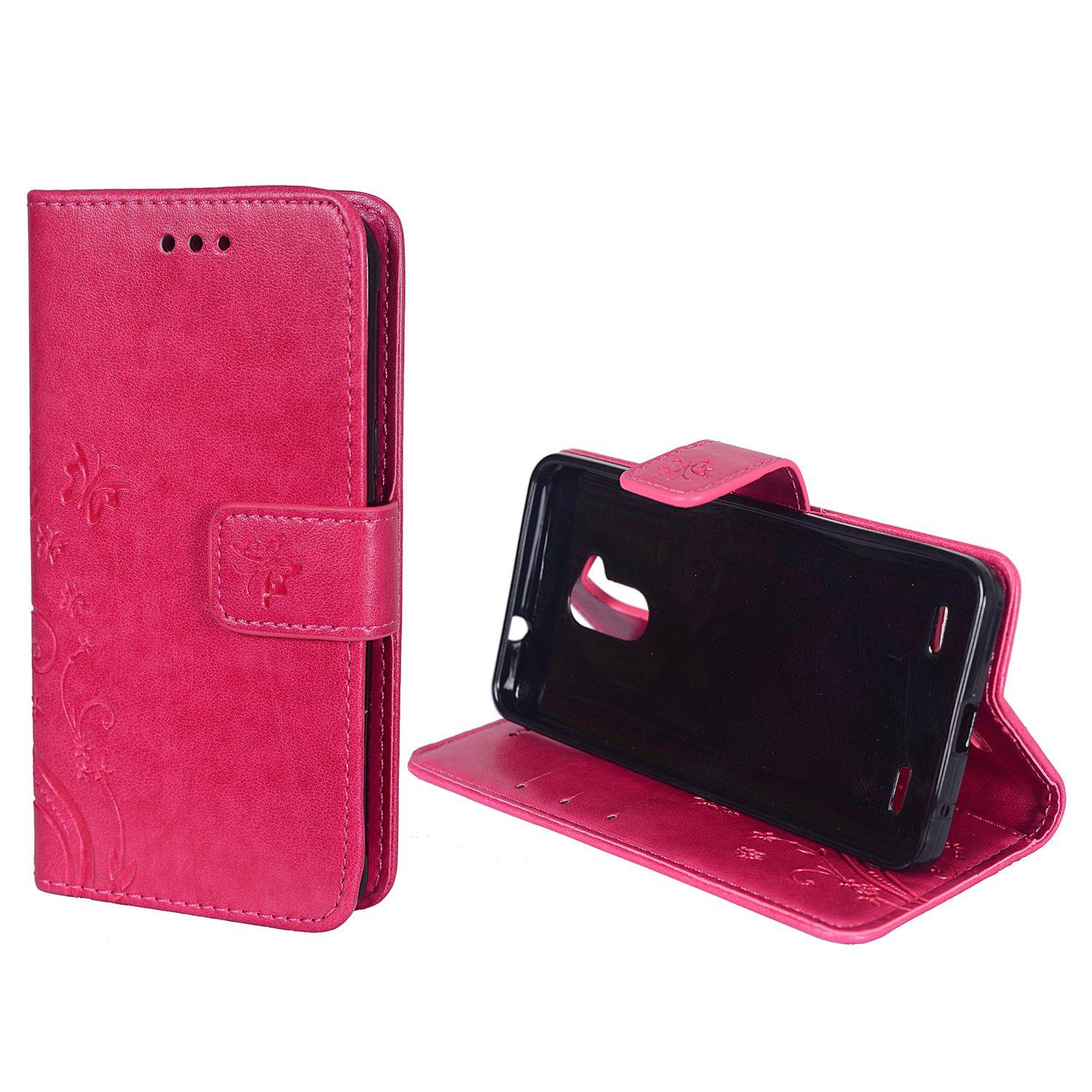 ZTE Blade V7 Lite Handyhülle Bookcover Rosa