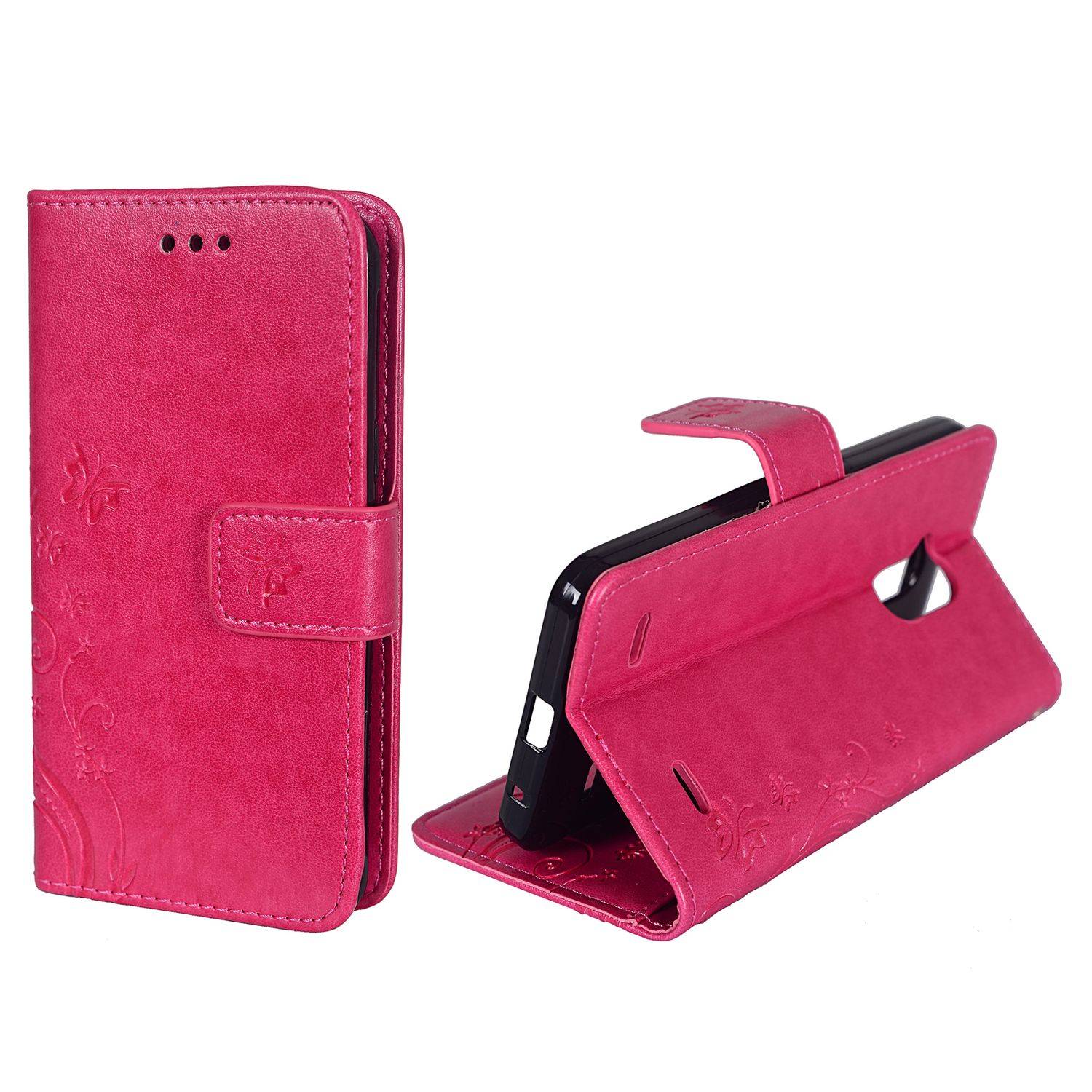ZTE Blade V7 Lite Handyhülle Bookcover Rosa