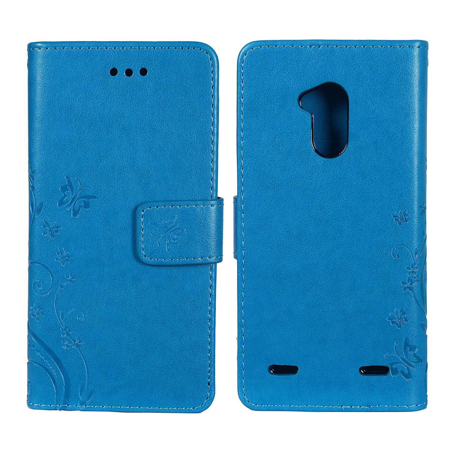 ZTE Blade V7 Lite Handyhülle Bookcover Blau