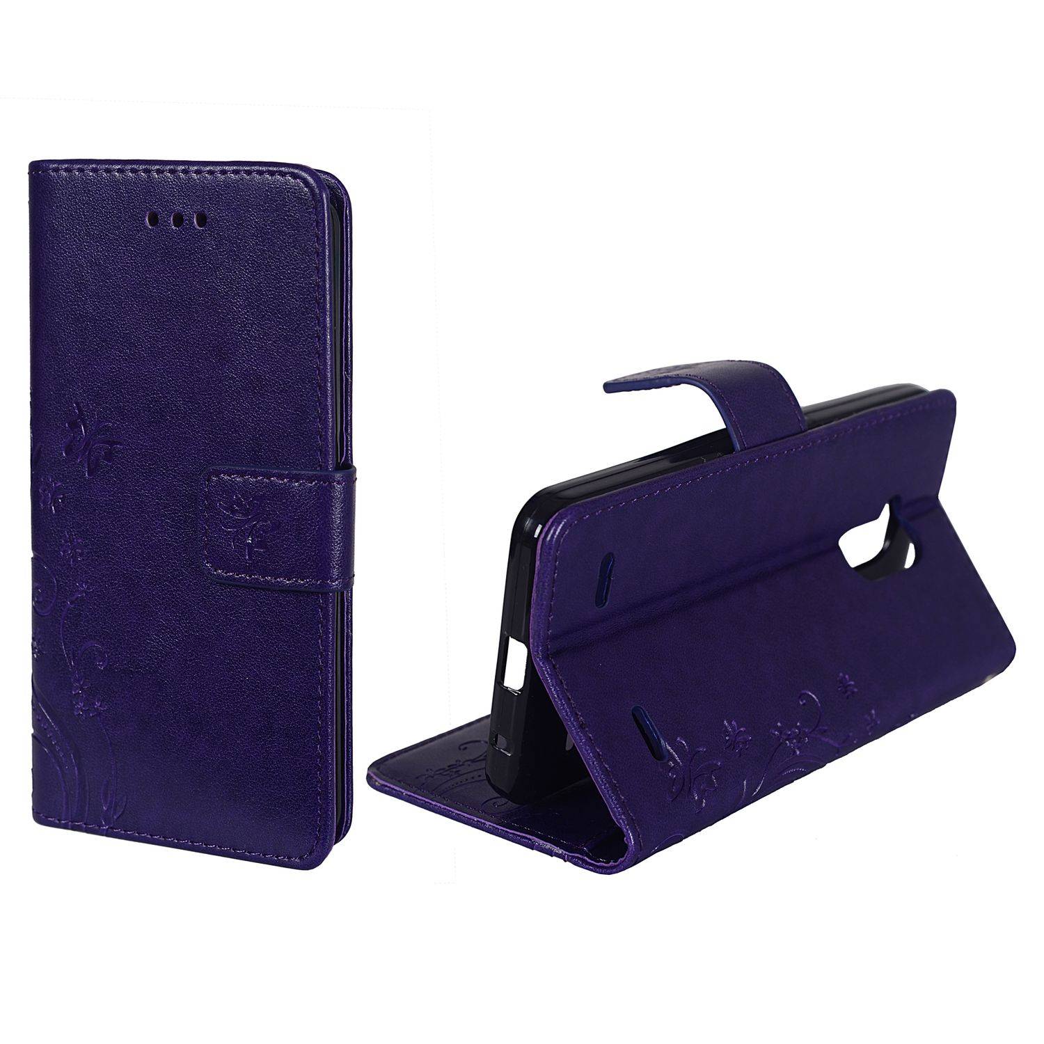 ZTE Blade V7 Lite Handyhülle Bookcover Violett