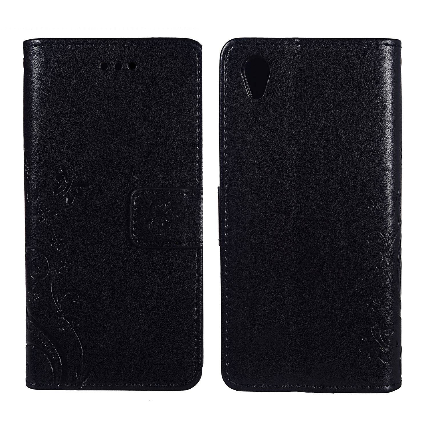 Sony Xperia XA Handyhülle Bookcover Schwarz