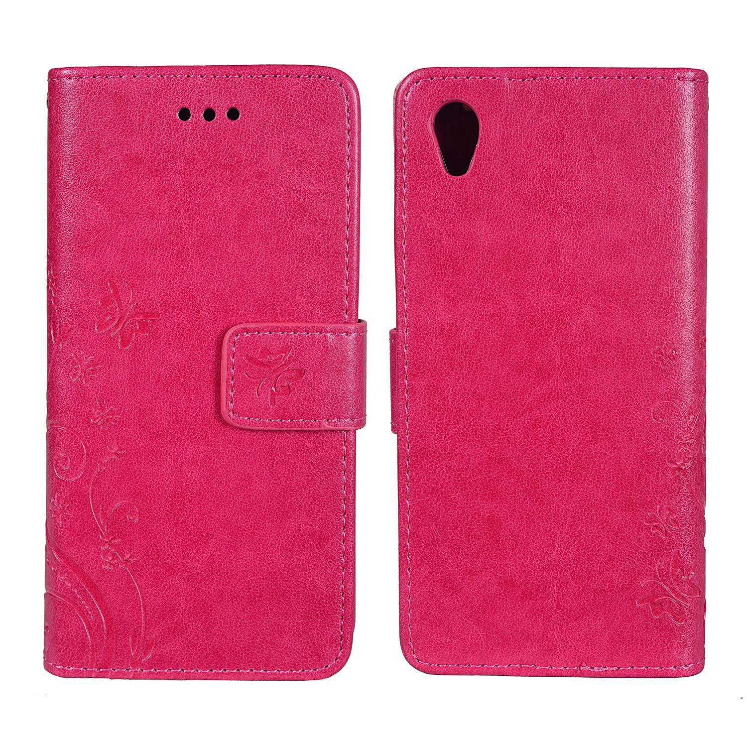 Sony Xperia XA Handyhülle Bookcover Rosa