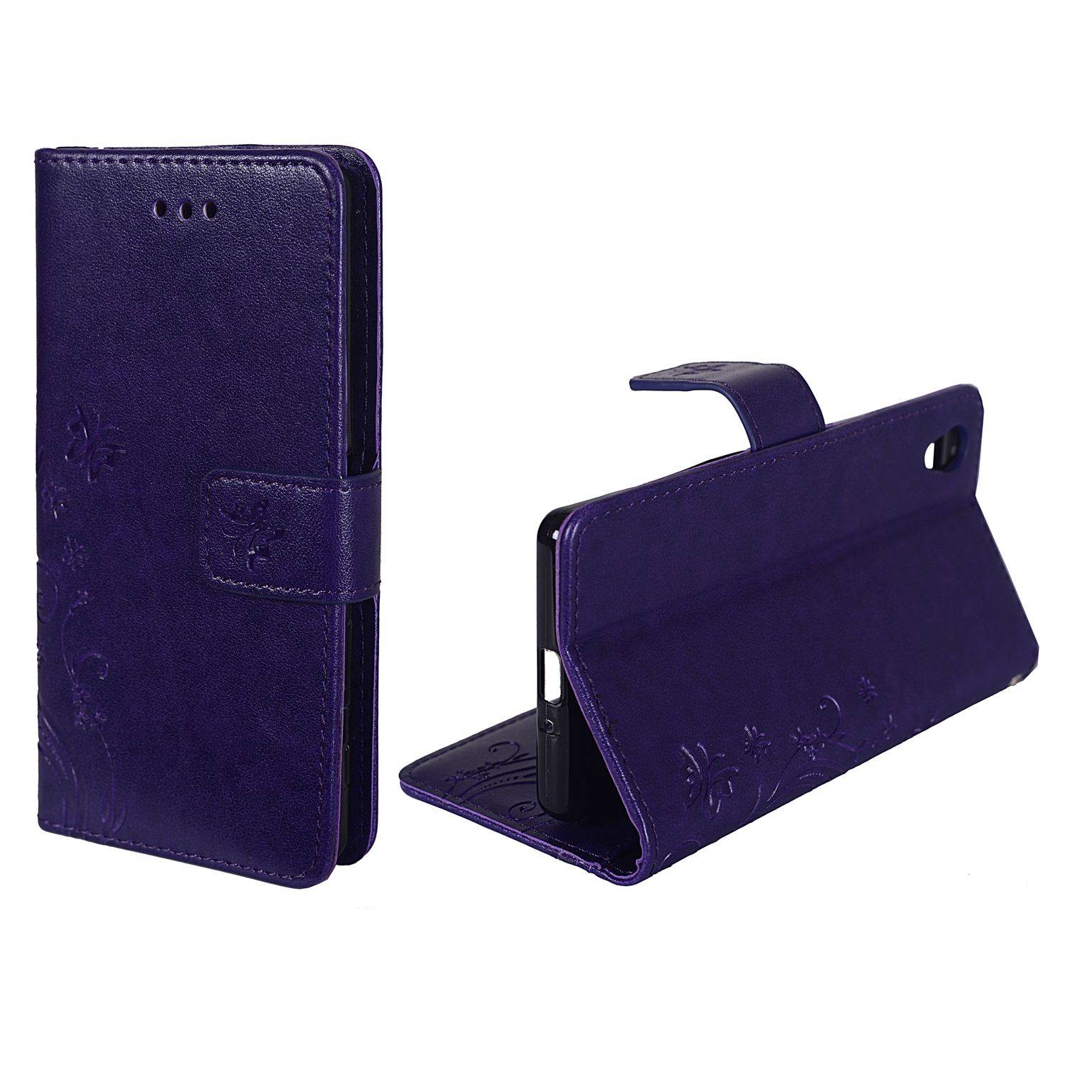 Sony Xperia XA Handyhülle Bookcover Violett