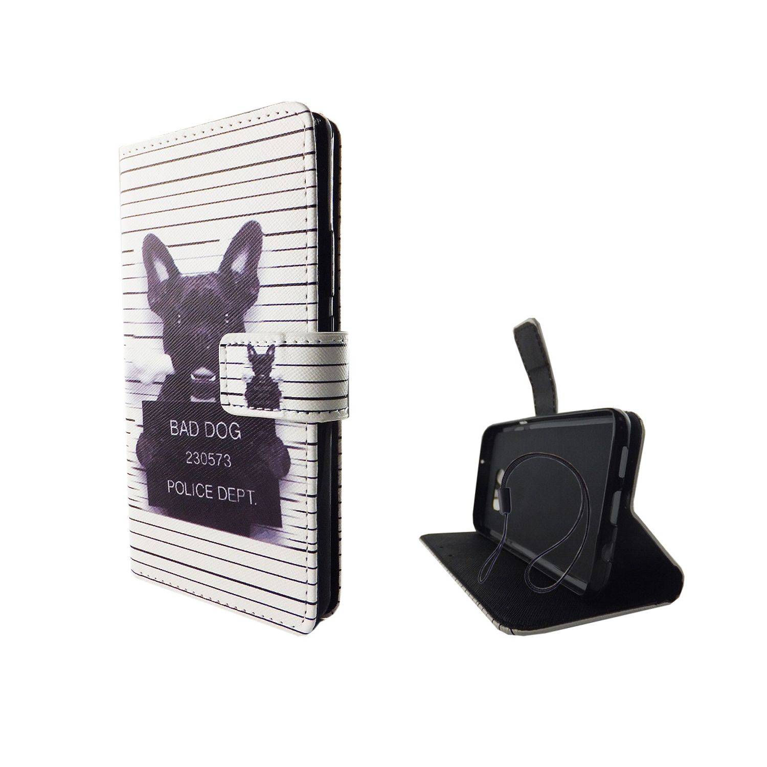 Samsung Galaxy S6 Edge Handyhülle Bookcover Weiß