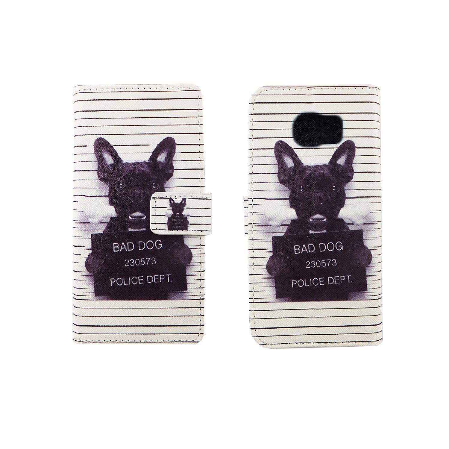 Samsung Galaxy S6 Edge Handyhülle Bookcover Weiß