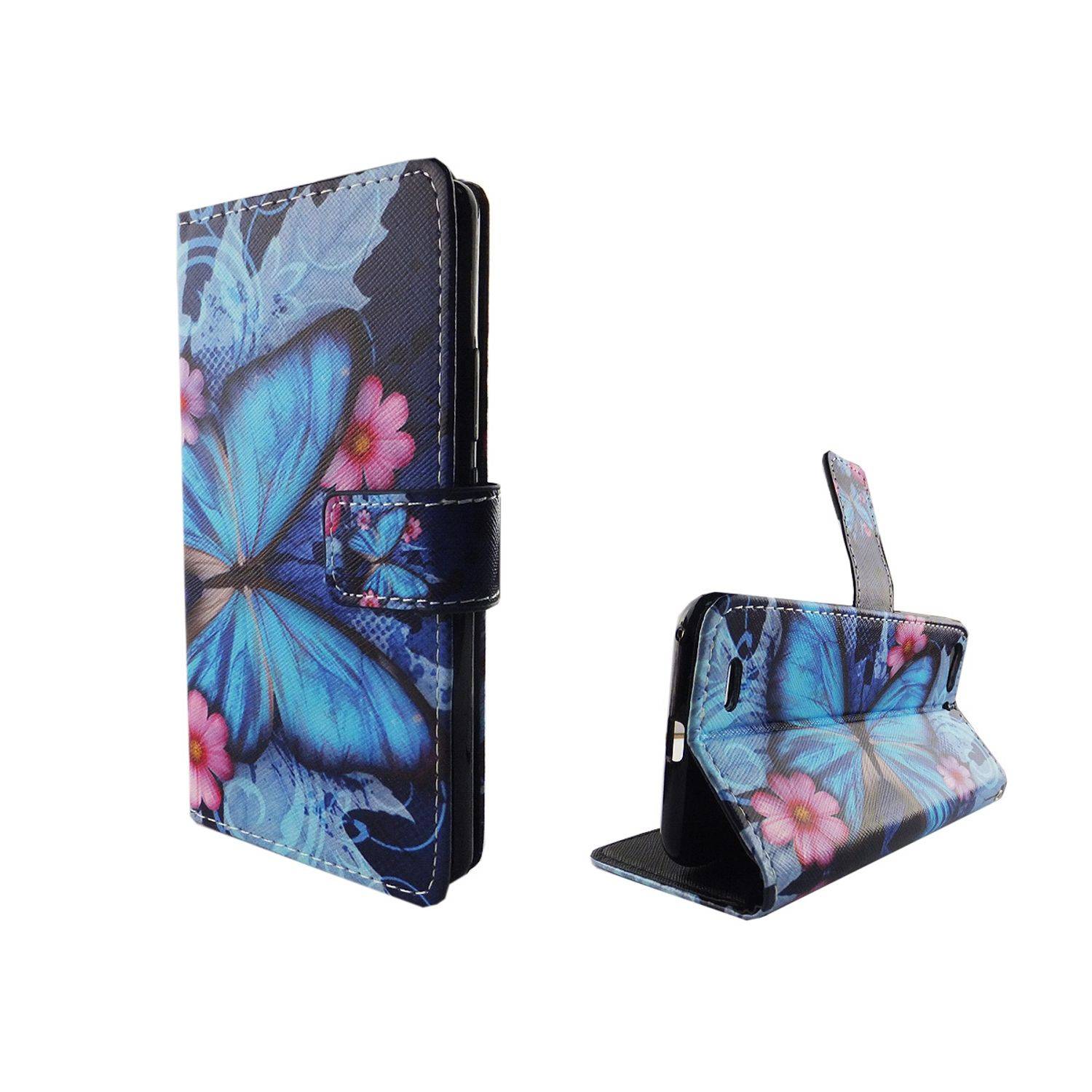 ZTE Blade V6 Handyhülle Bookcover Blau