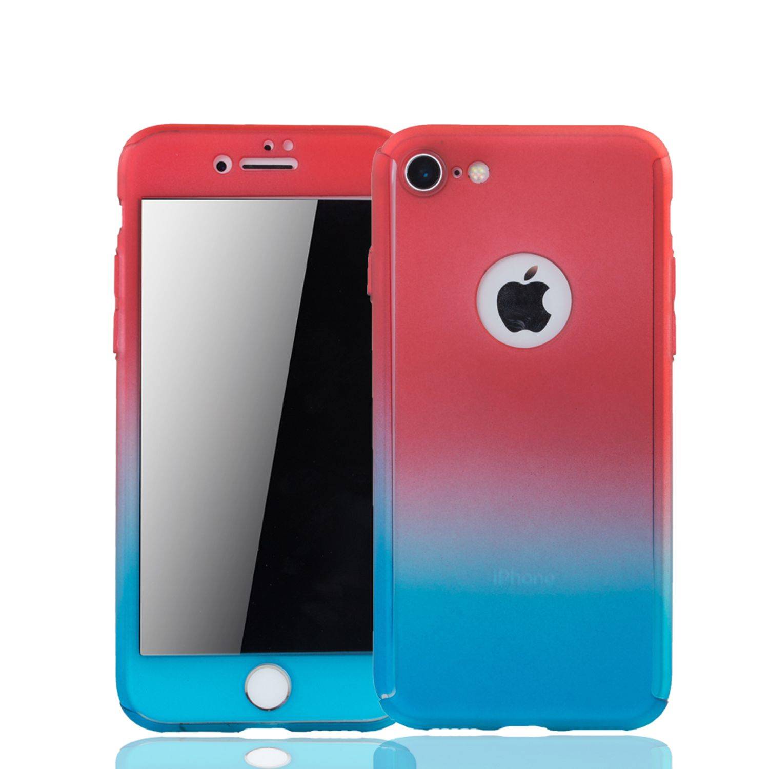 Apple iPhone 6 / 6s Plus Handyhülle 360 Grad Schutz Full Cover Mehrfarbig