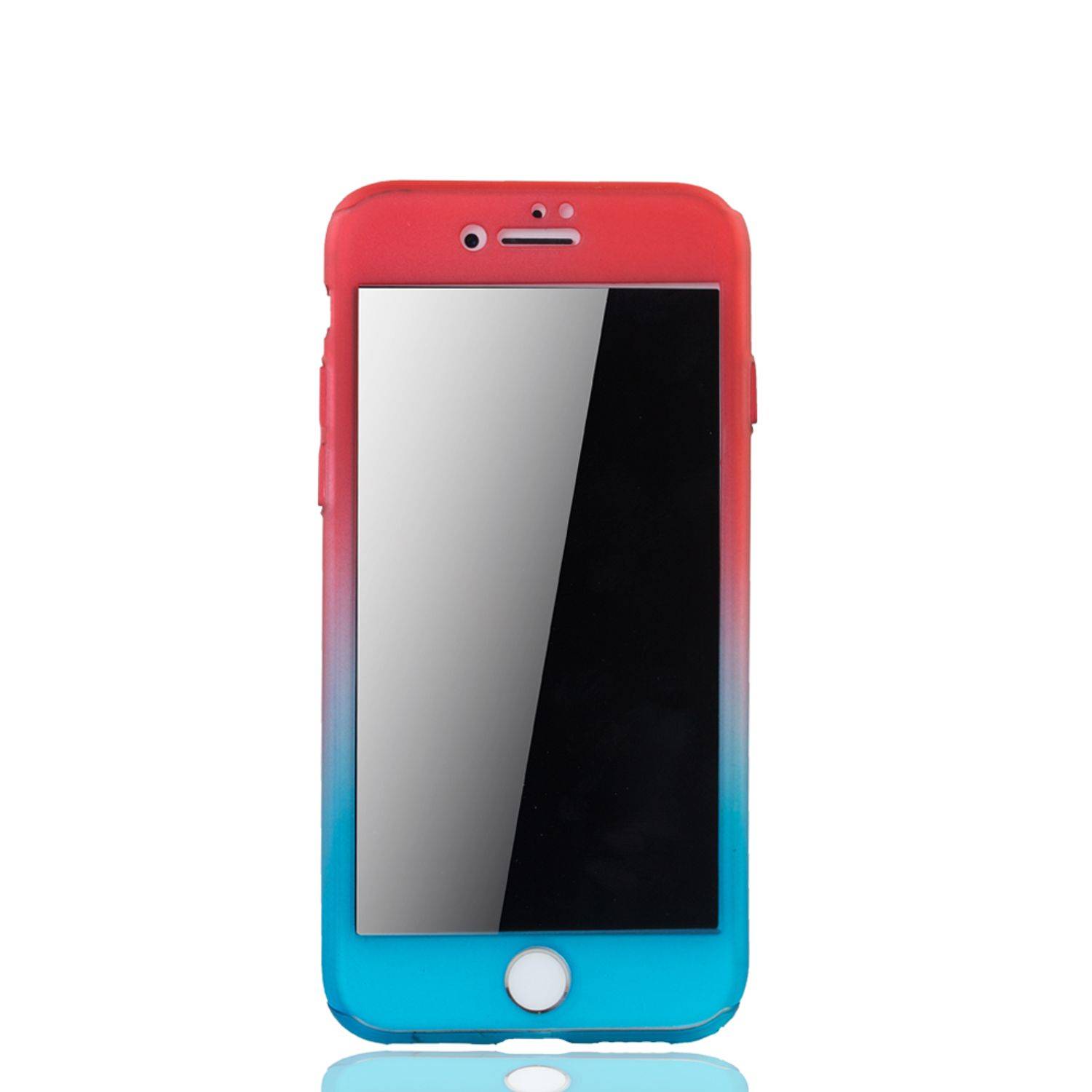 Apple iPhone 6 / 6s Plus Handyhülle 360 Grad Schutz Full Cover Mehrfarbig