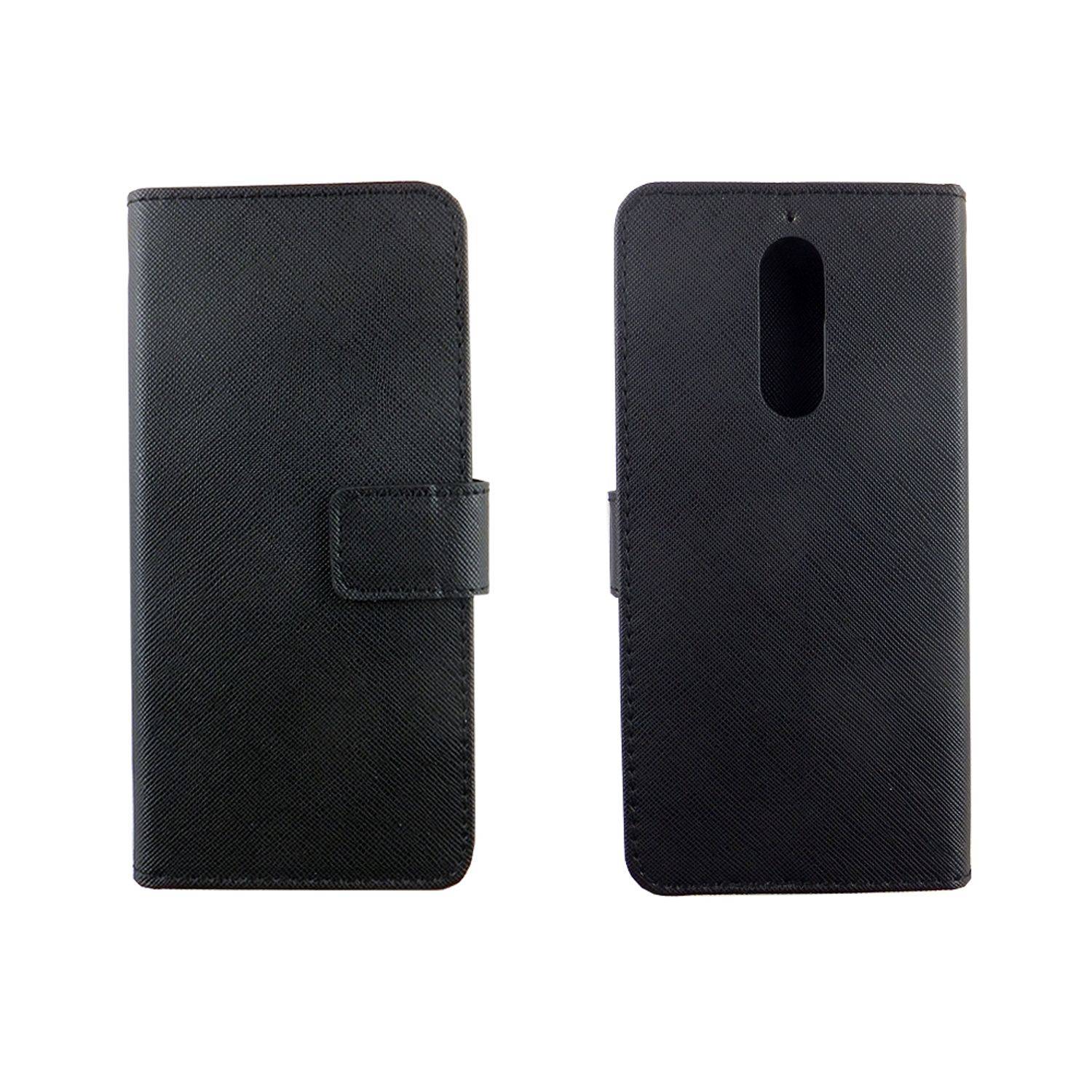 Wiko View XL Handyhülle Bookcover Schwarz