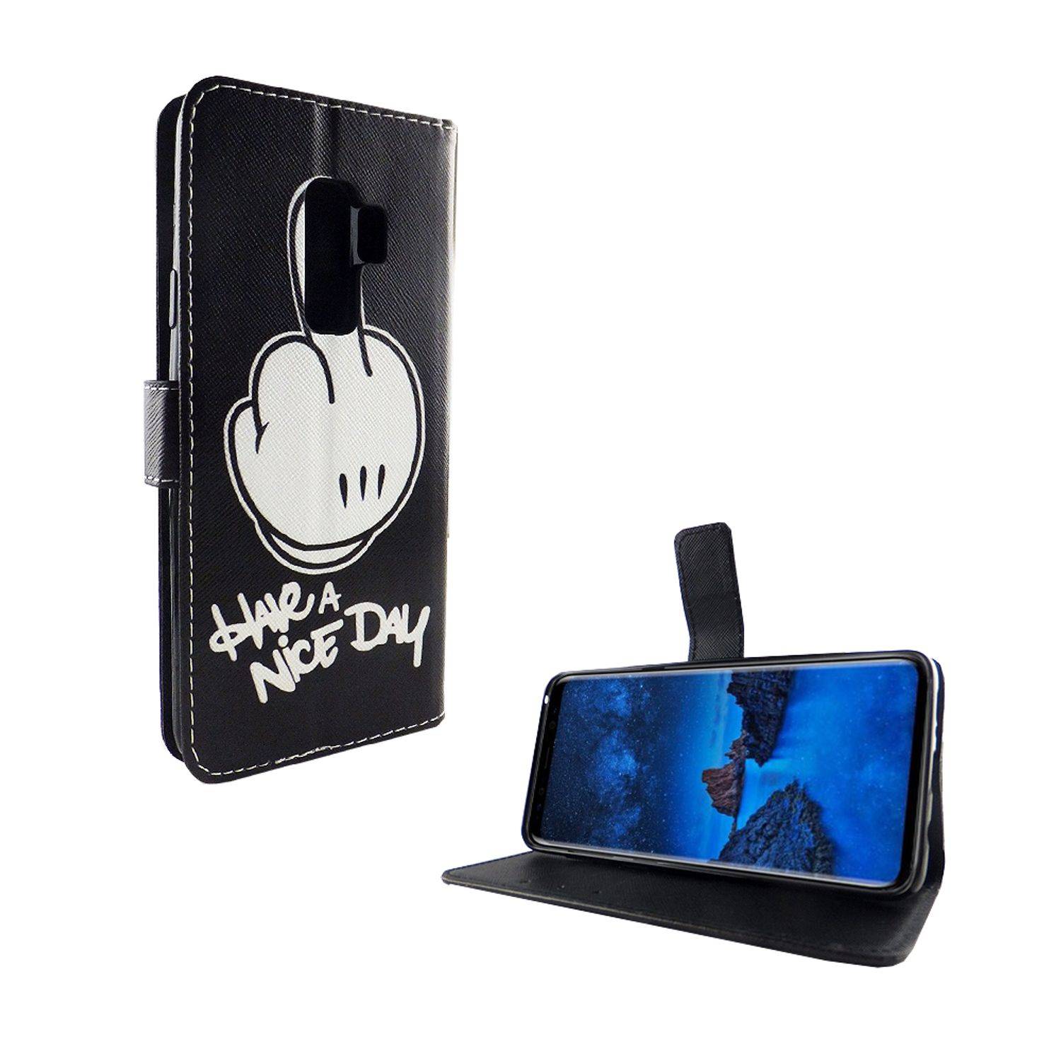 Samsung Galaxy S9 Plus Handyhülle Bookcover Schwarz