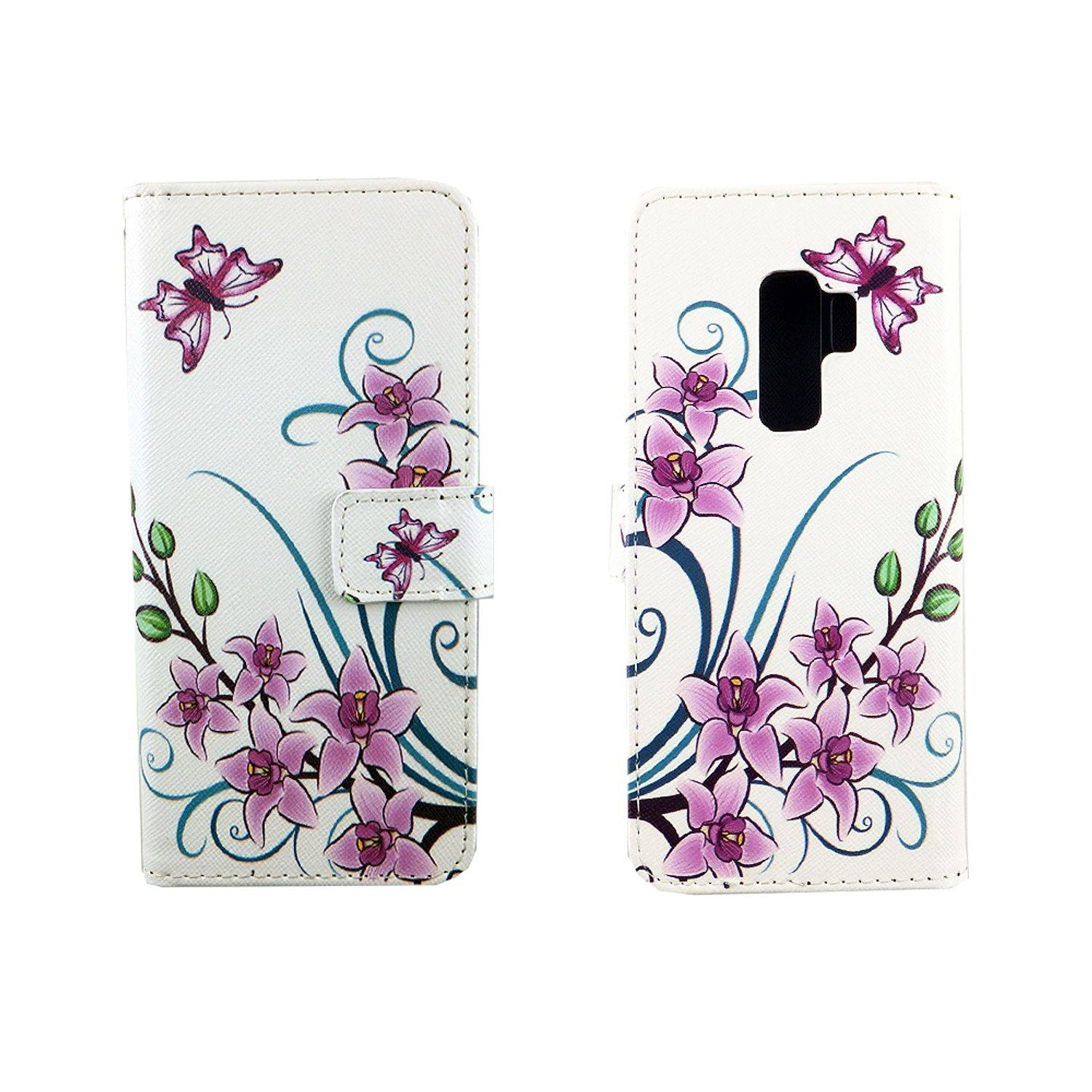 Samsung Galaxy S9 Plus Handyhülle Bookcover Weiß