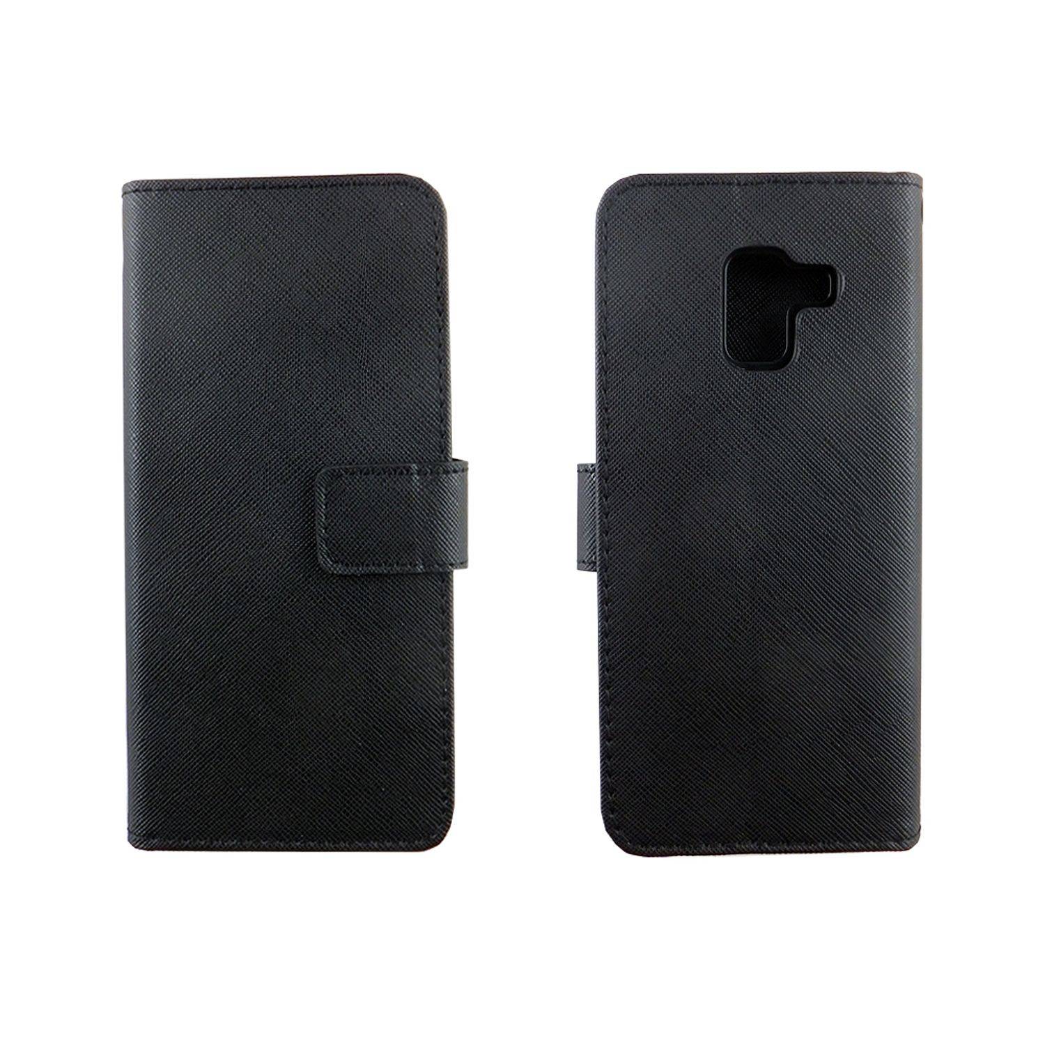Samsung Galaxy A8 (2018) Handyhülle Bookcover Schwarz