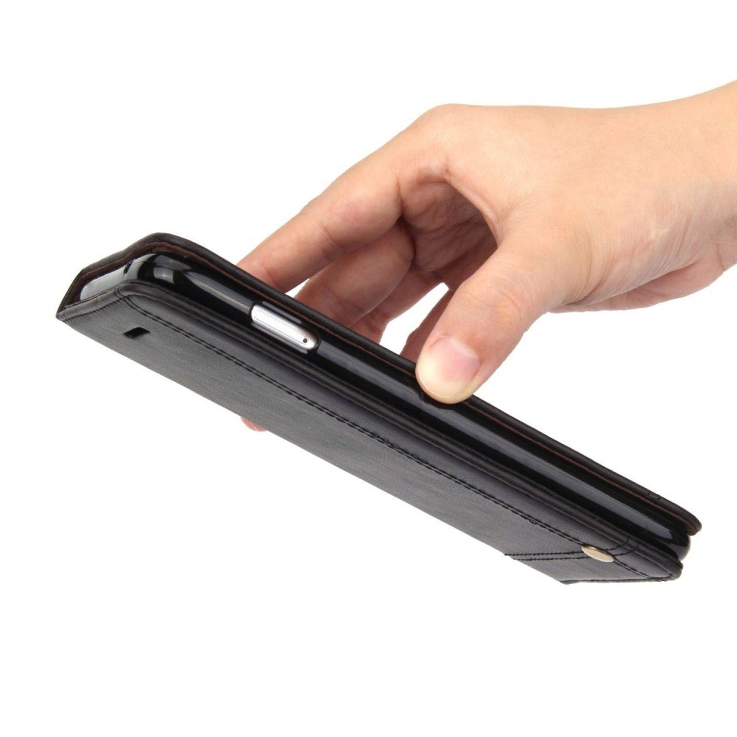 Apple iPhone 6 / 6s Handyhülle Bookcover Grau