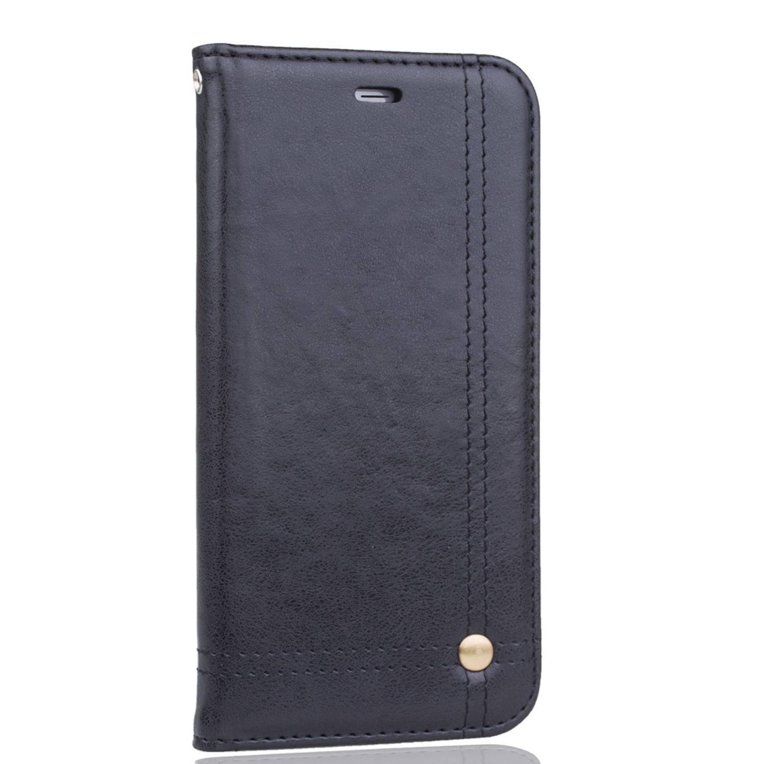 Apple iPhone 7 Plus Handyhülle Bookcover Schwarz