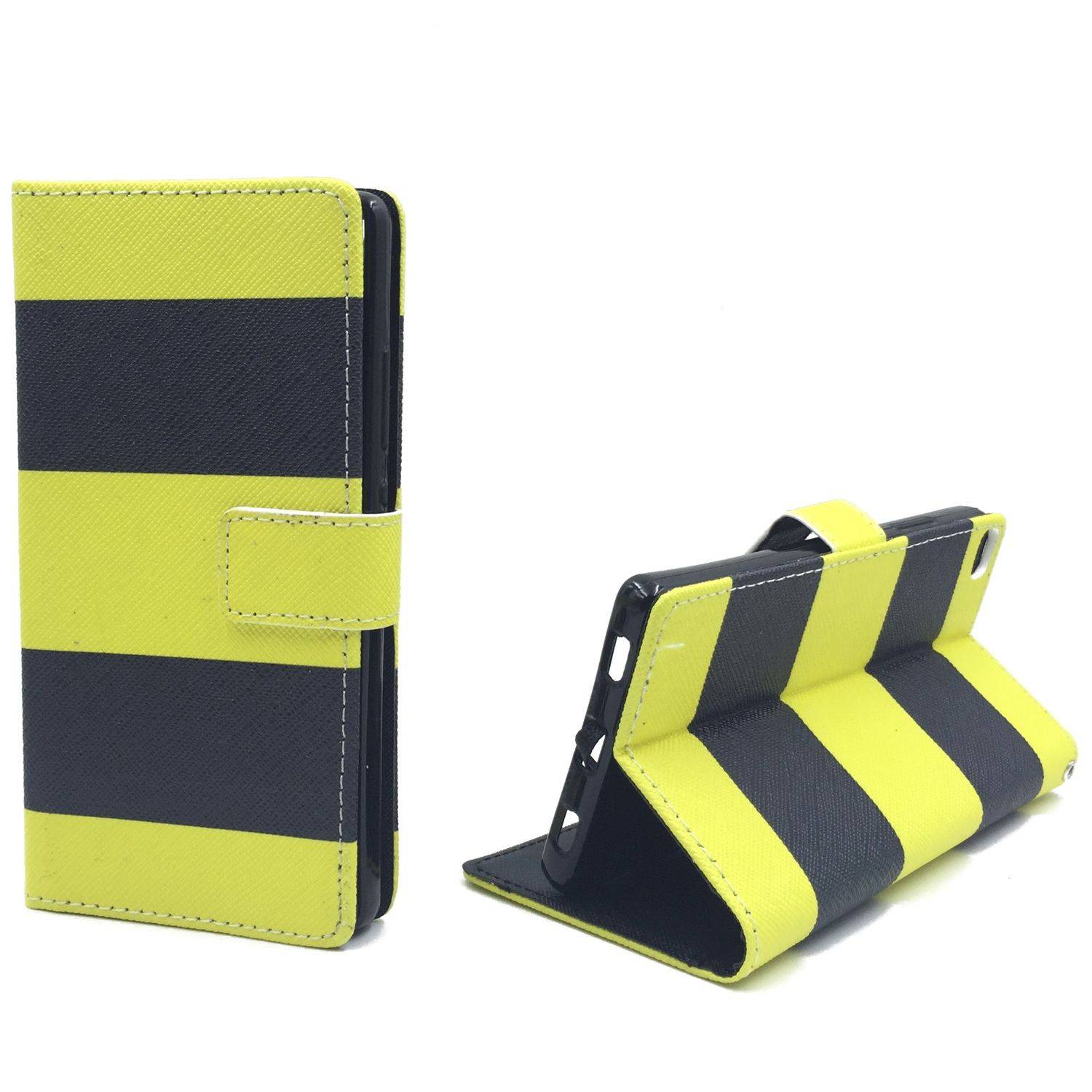 Huawei P8 Handyhülle Bookcover Gelb