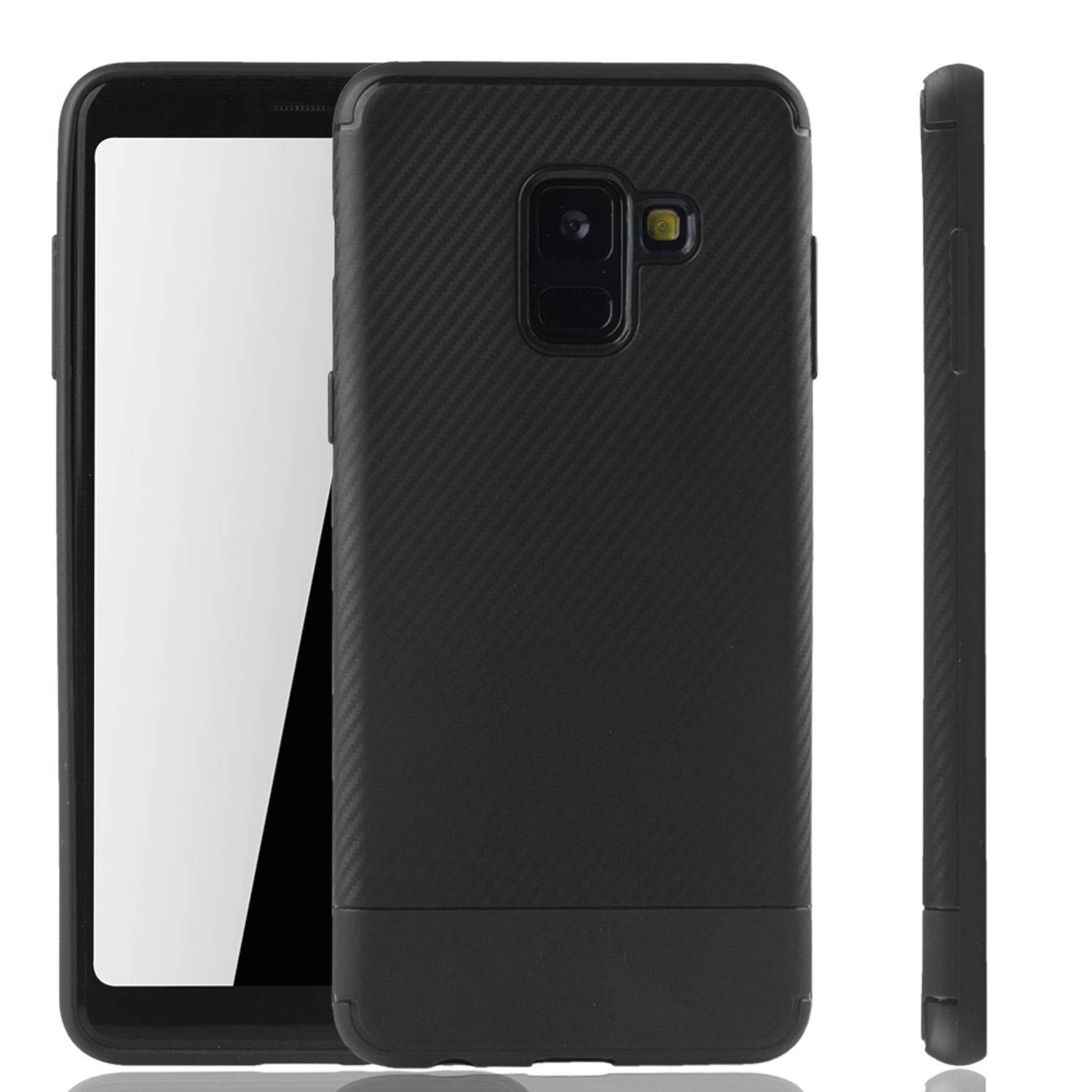 Samsung Galaxy A8 Plus (2018) Handyhülle Backcover Schwarz