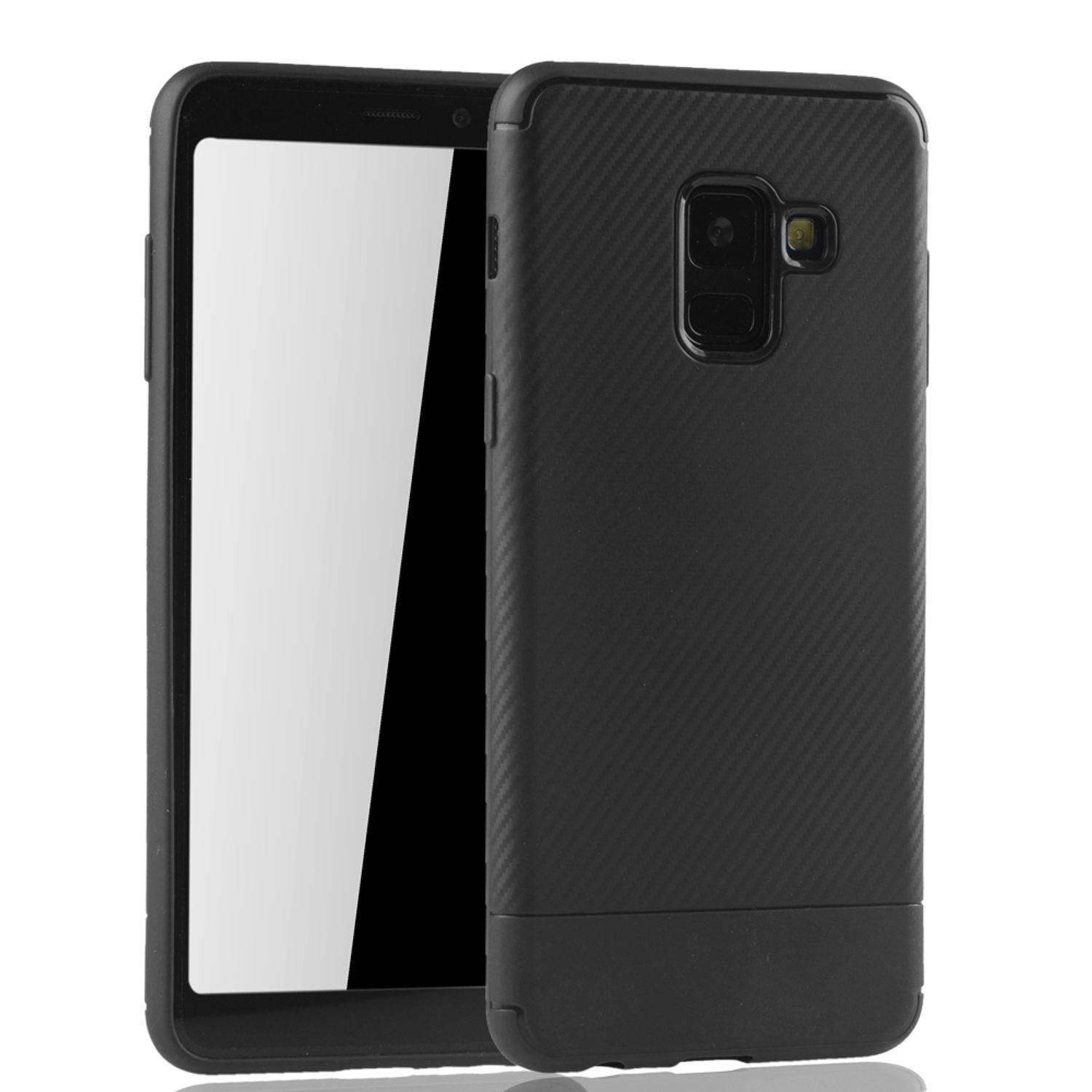 Samsung Galaxy A8 Plus (2018) Handyhülle Backcover Schwarz
