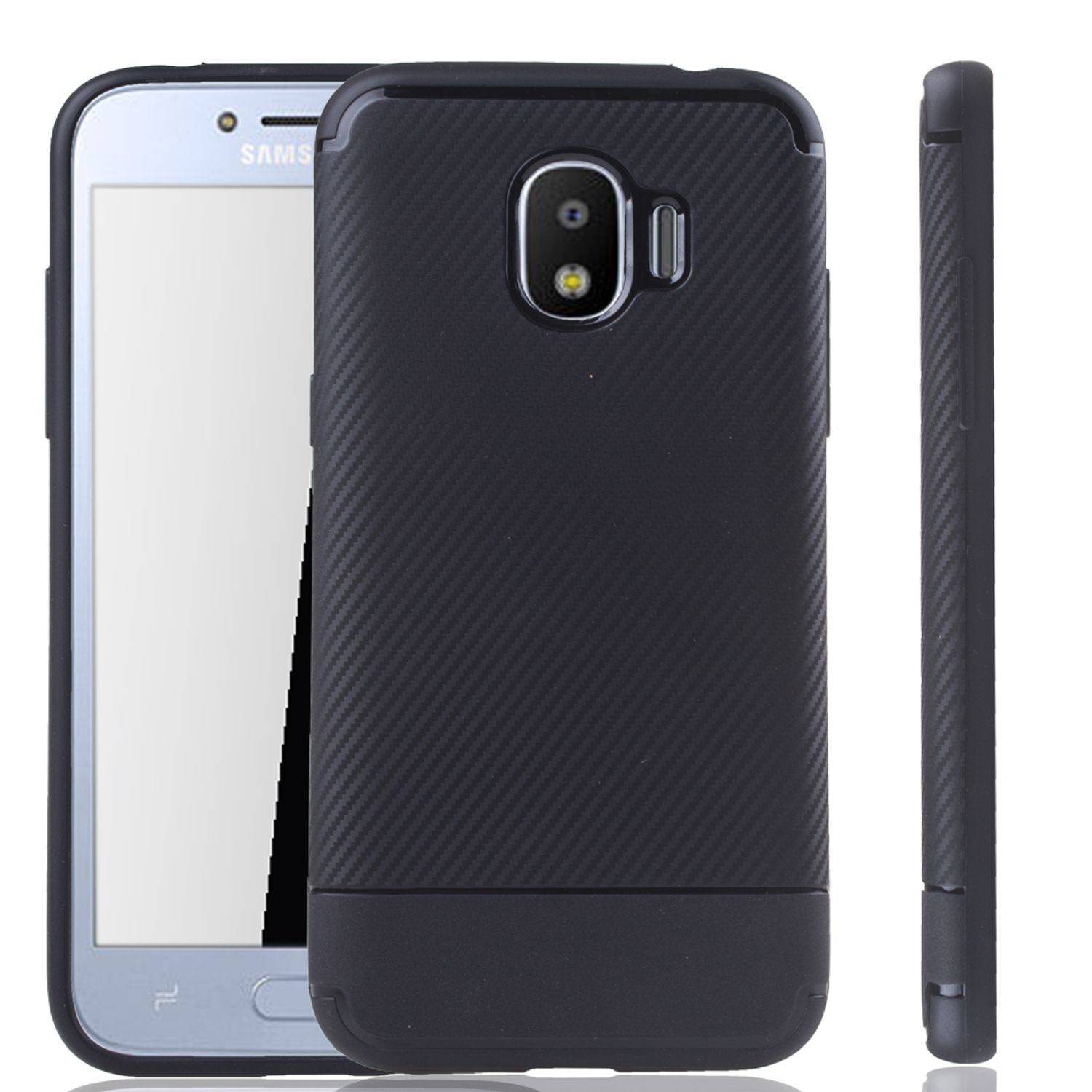 Samsung Galaxy J2 Pro Handyhülle Backcover Schwarz