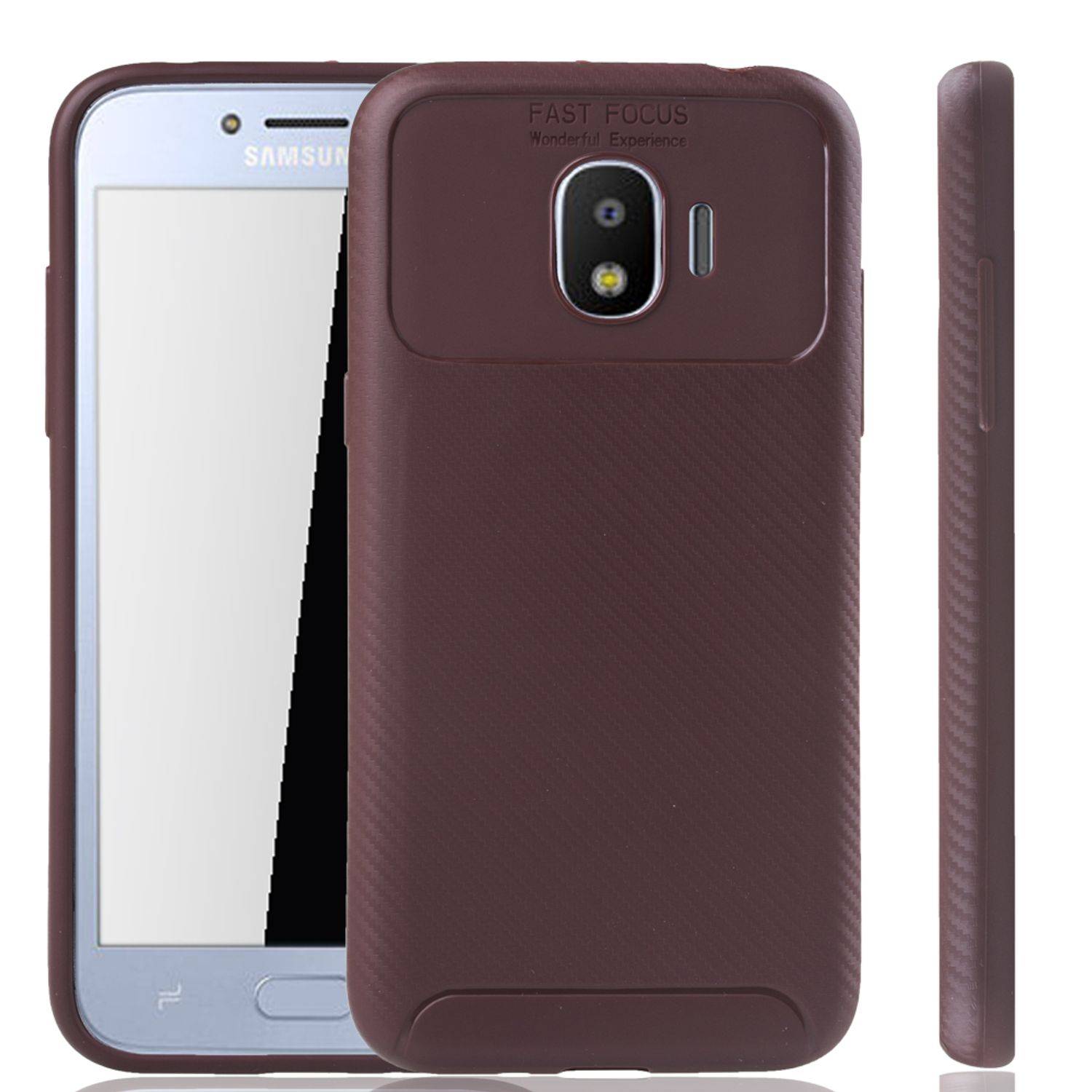 Samsung Galaxy J2 Pro Handyhülle Backcover Braun