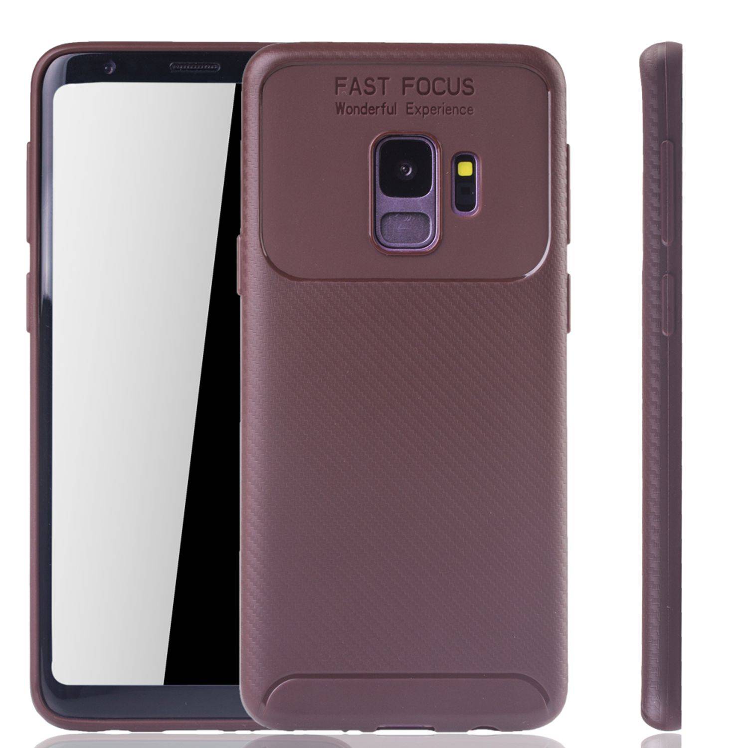 Samsung Galaxy S9 Handyhülle Backcover Braun