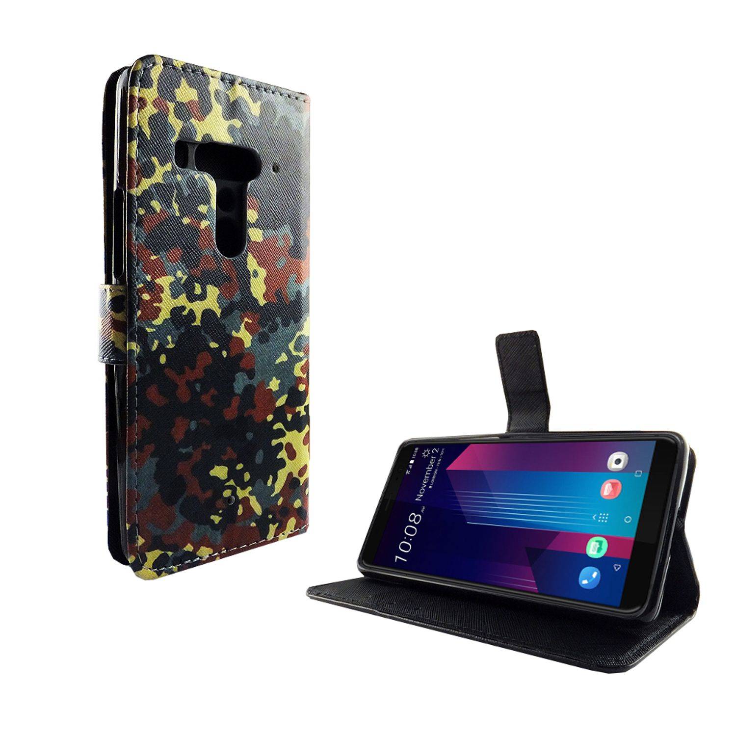 HTC U12 Plus Handyhülle Bookcover Mehrfarbig
