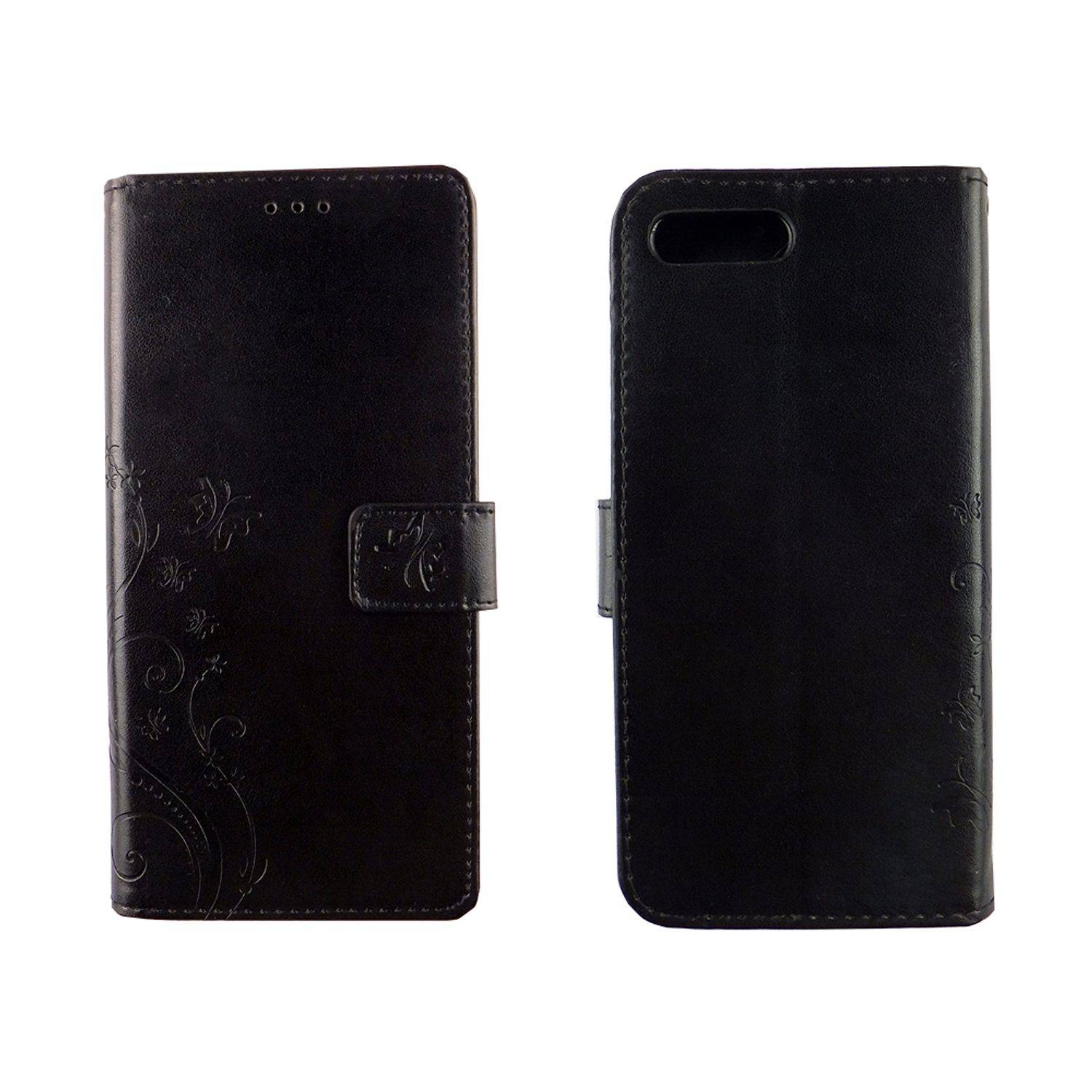 Huawei Honor 10 Handyhülle Bookcover Schwarz