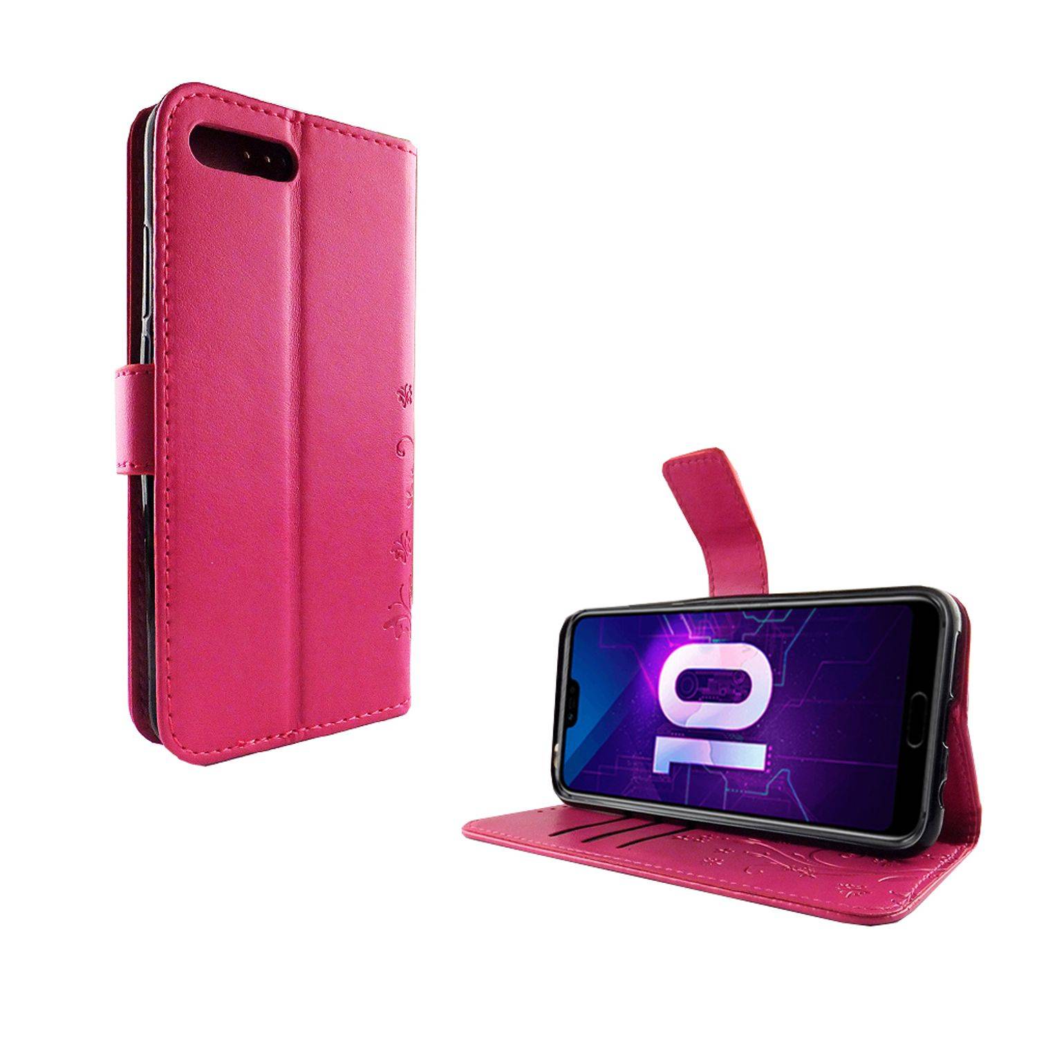 Huawei Honor 10 Handyhülle Bookcover Rosa