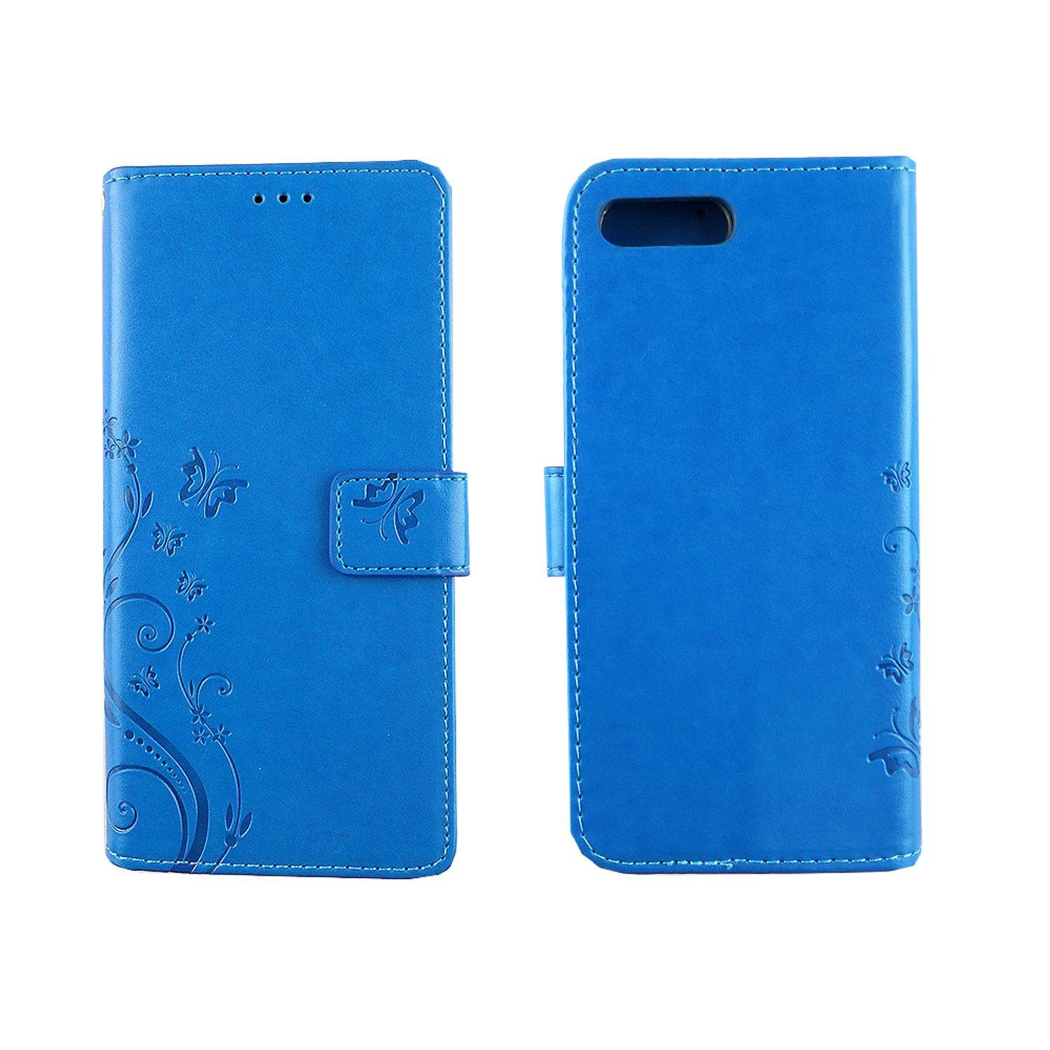 Huawei Honor 10 Handyhülle Bookcover Blau