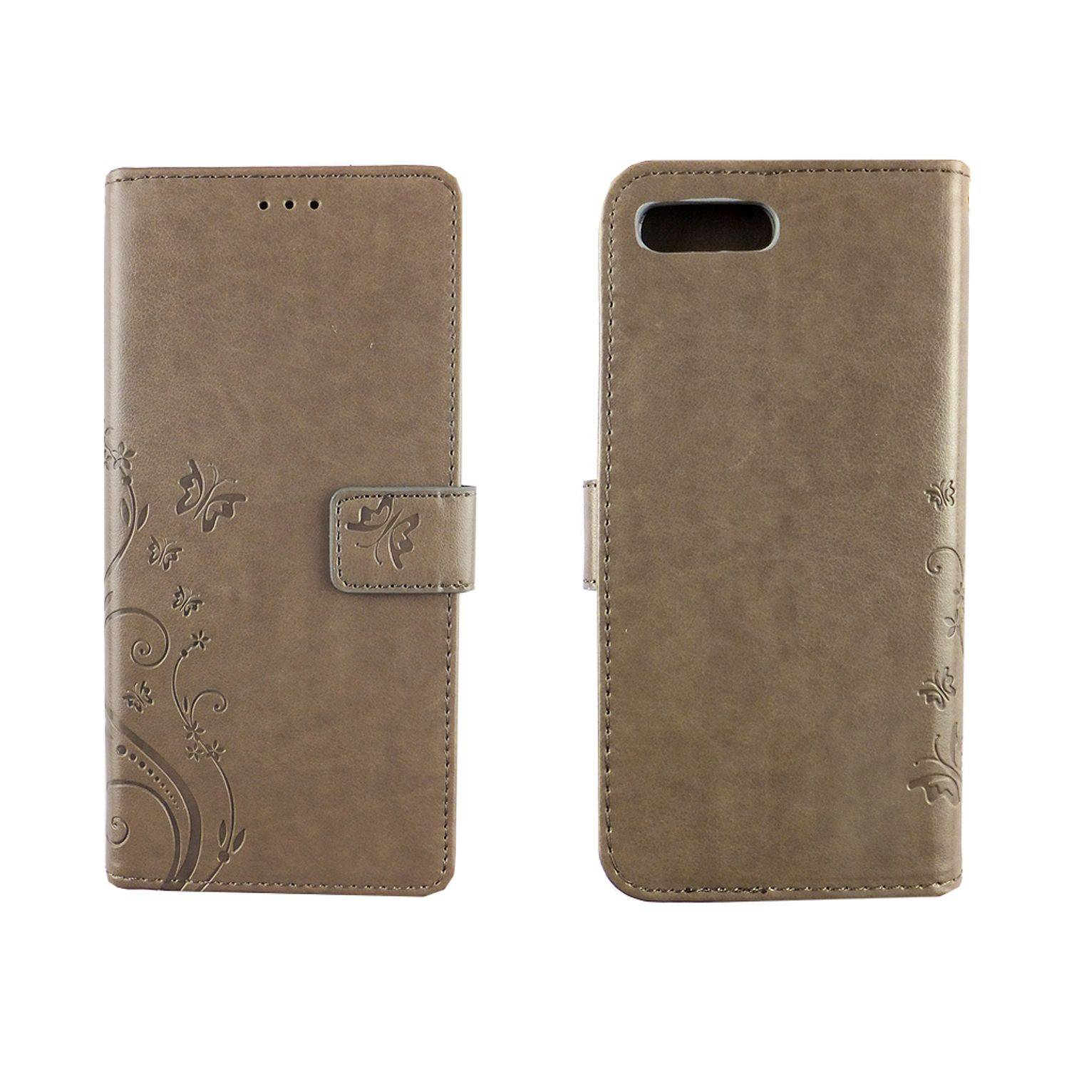 Huawei Honor 10 Handyhülle Bookcover Grau