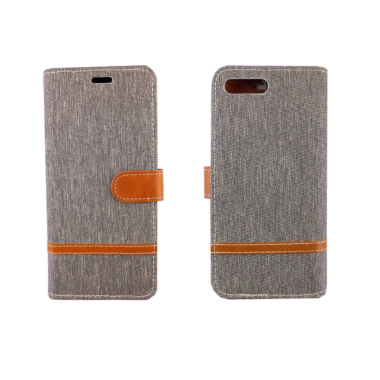 Huawei Honor 10 Handyhülle Bookcover Grau