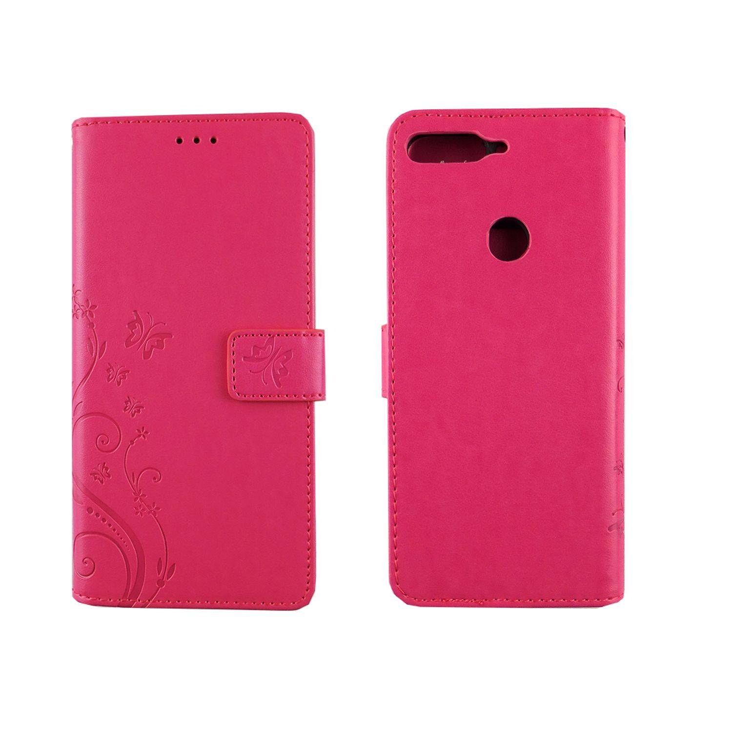 Huawei Honor 7C Handyhülle Bookcover Rosa